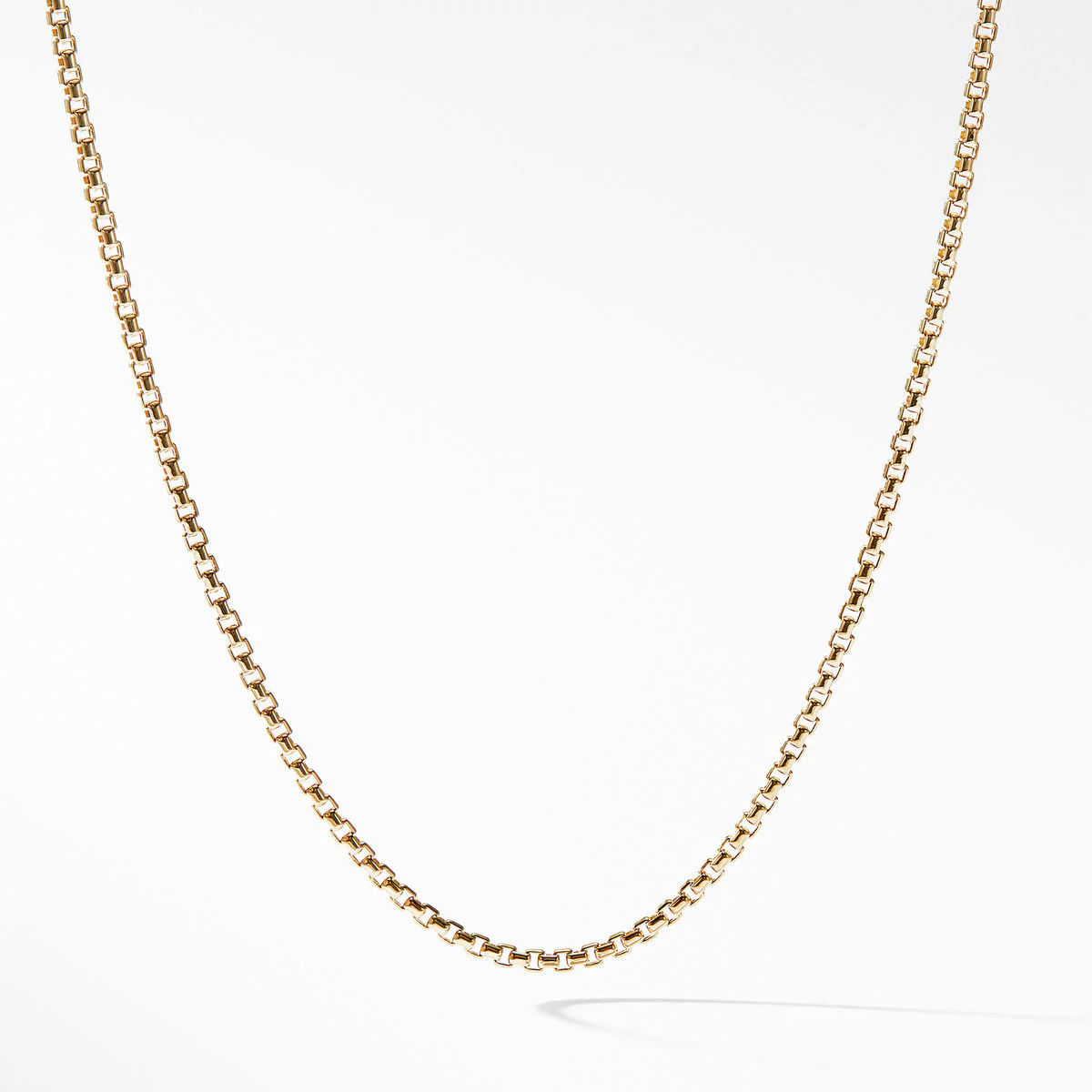 David Yurman Box Chain Necklace In 18k Yellow Gold, 1.7mm - Image 2