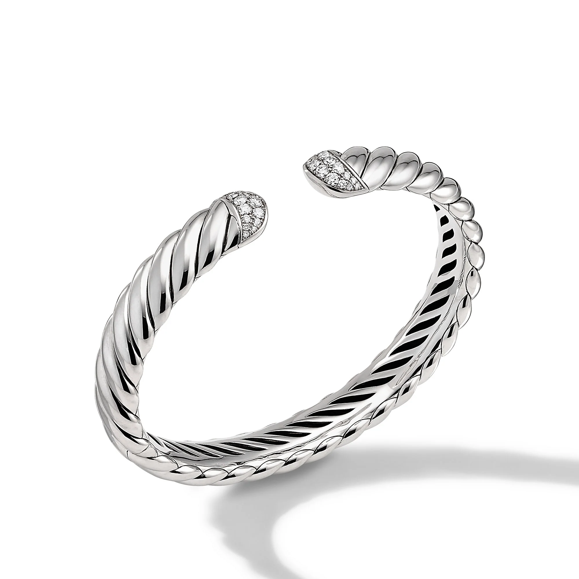 David Yurman 10mm Sculpted Cable Cuff Bracelet Di Sil