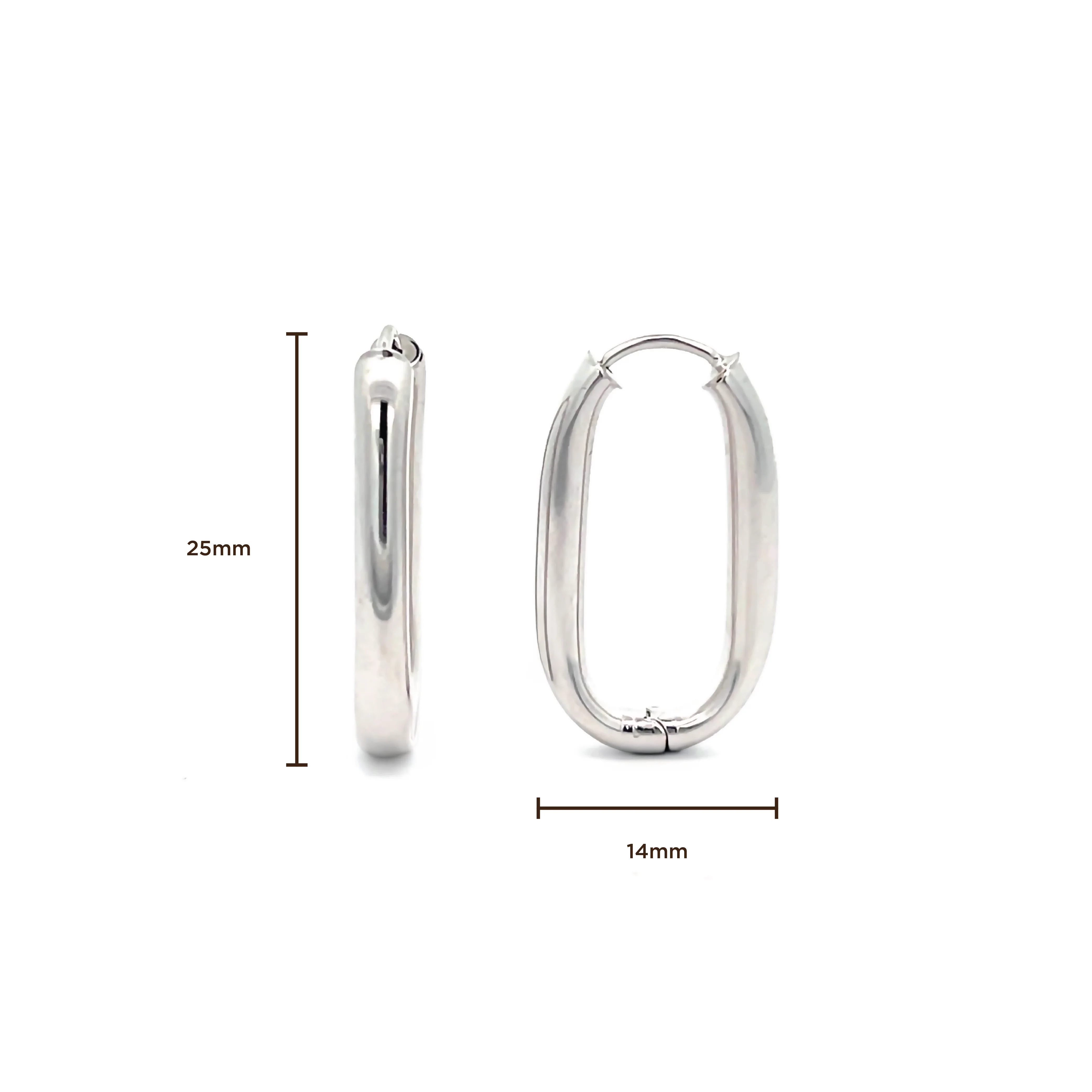 Brown & Co. 14k White Gold Earrings - Image 2