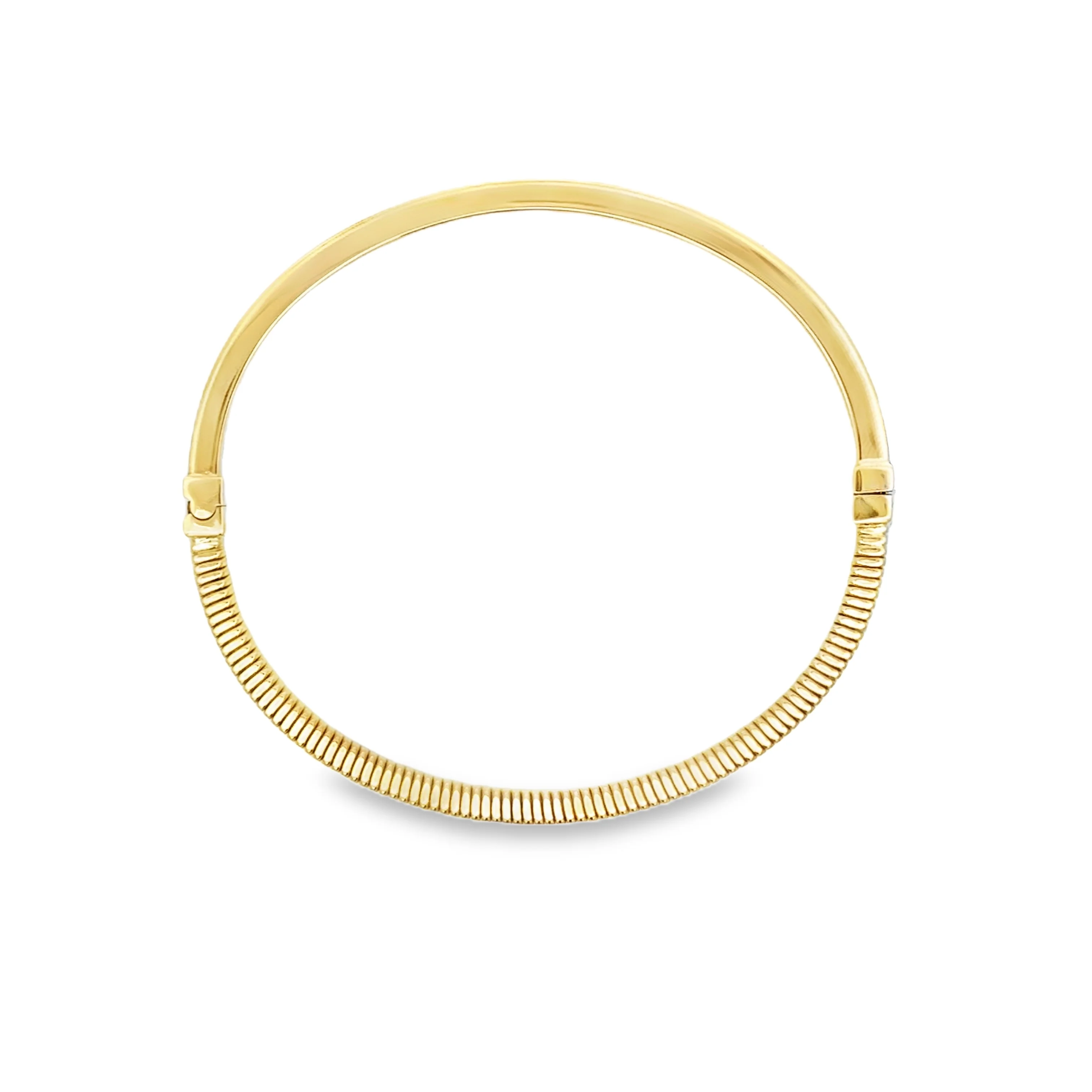 Brown & Co. 14k Yellow Gold Fluted Bangle - Image 3