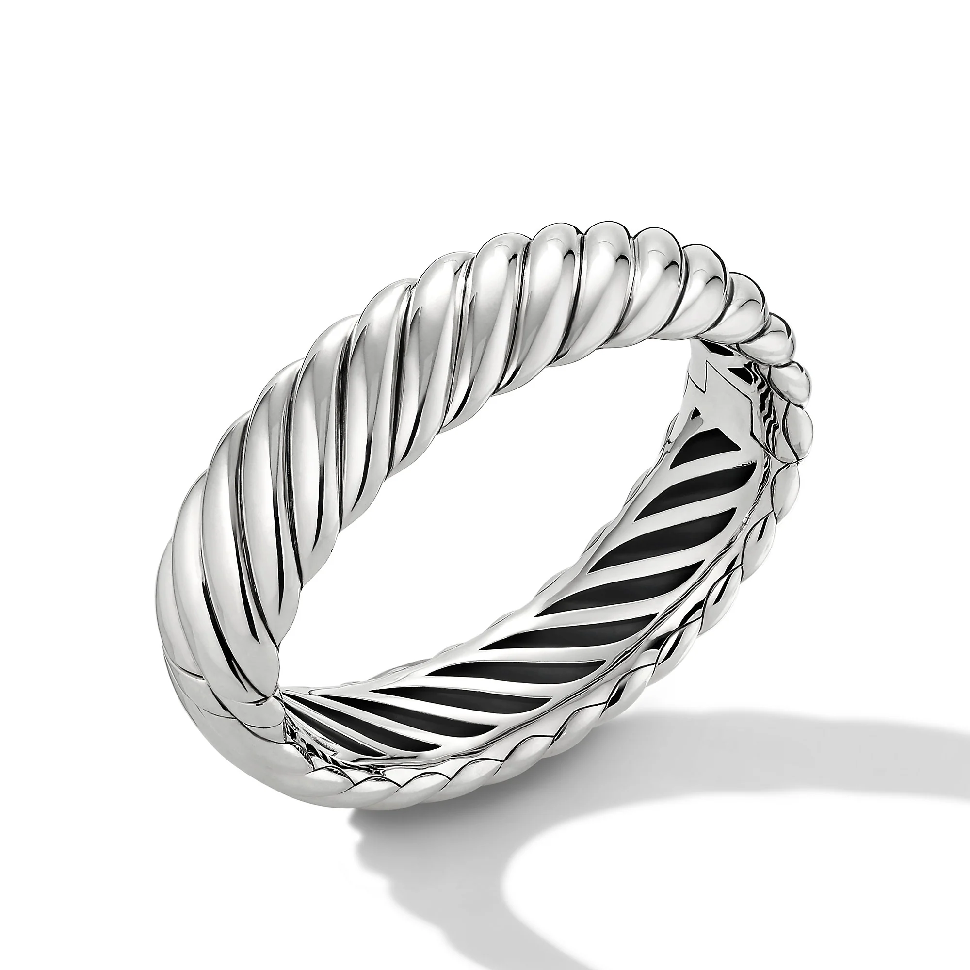 David Yurman Sculpted Cable Bracelet In Sterling Silver, 17mm