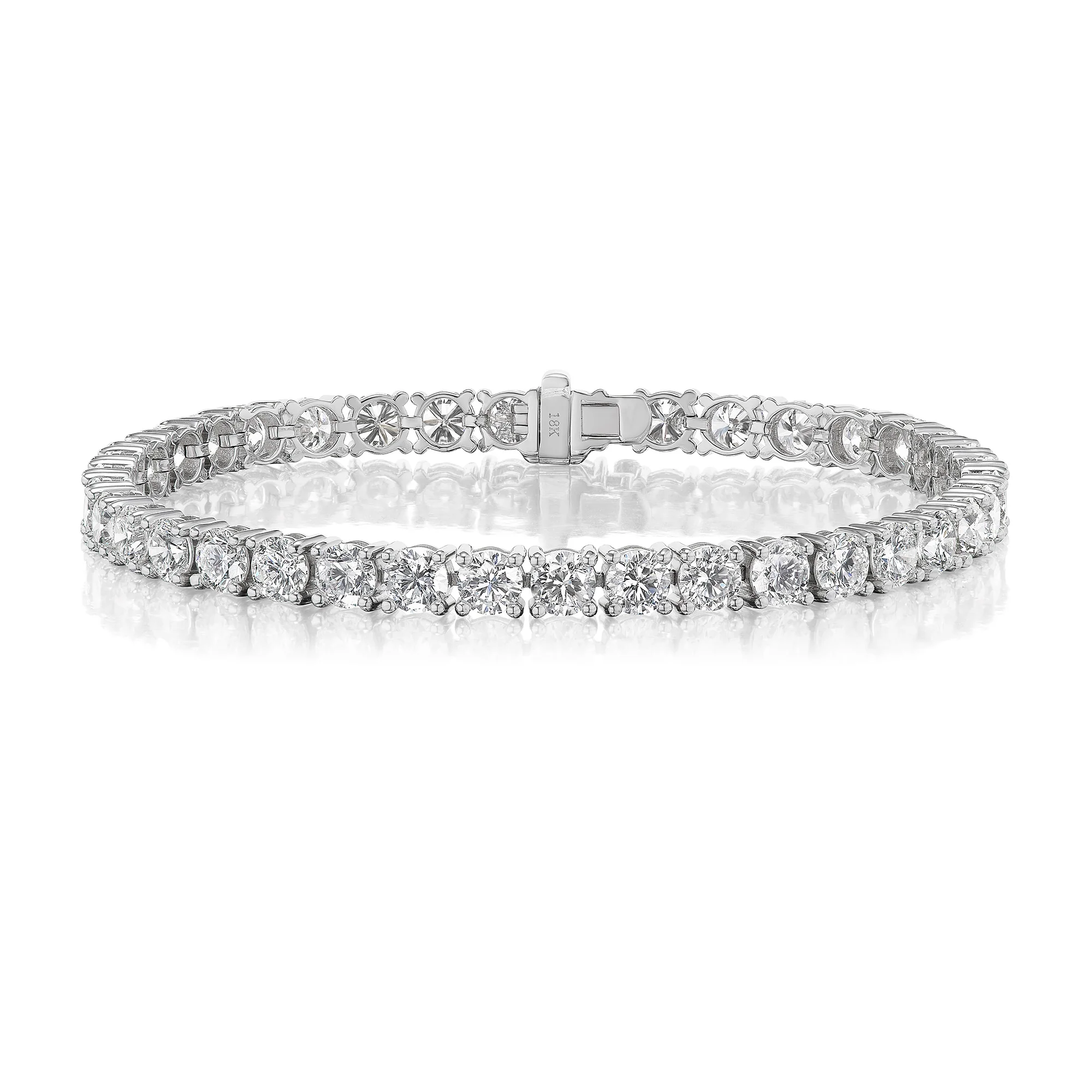 18k White Gold 1.91ctw Diamond Tennis Bracelet