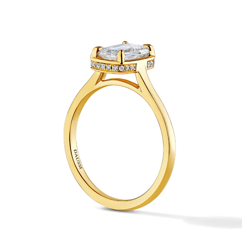 18k Yellow Gold Diamond Ring - Image 2