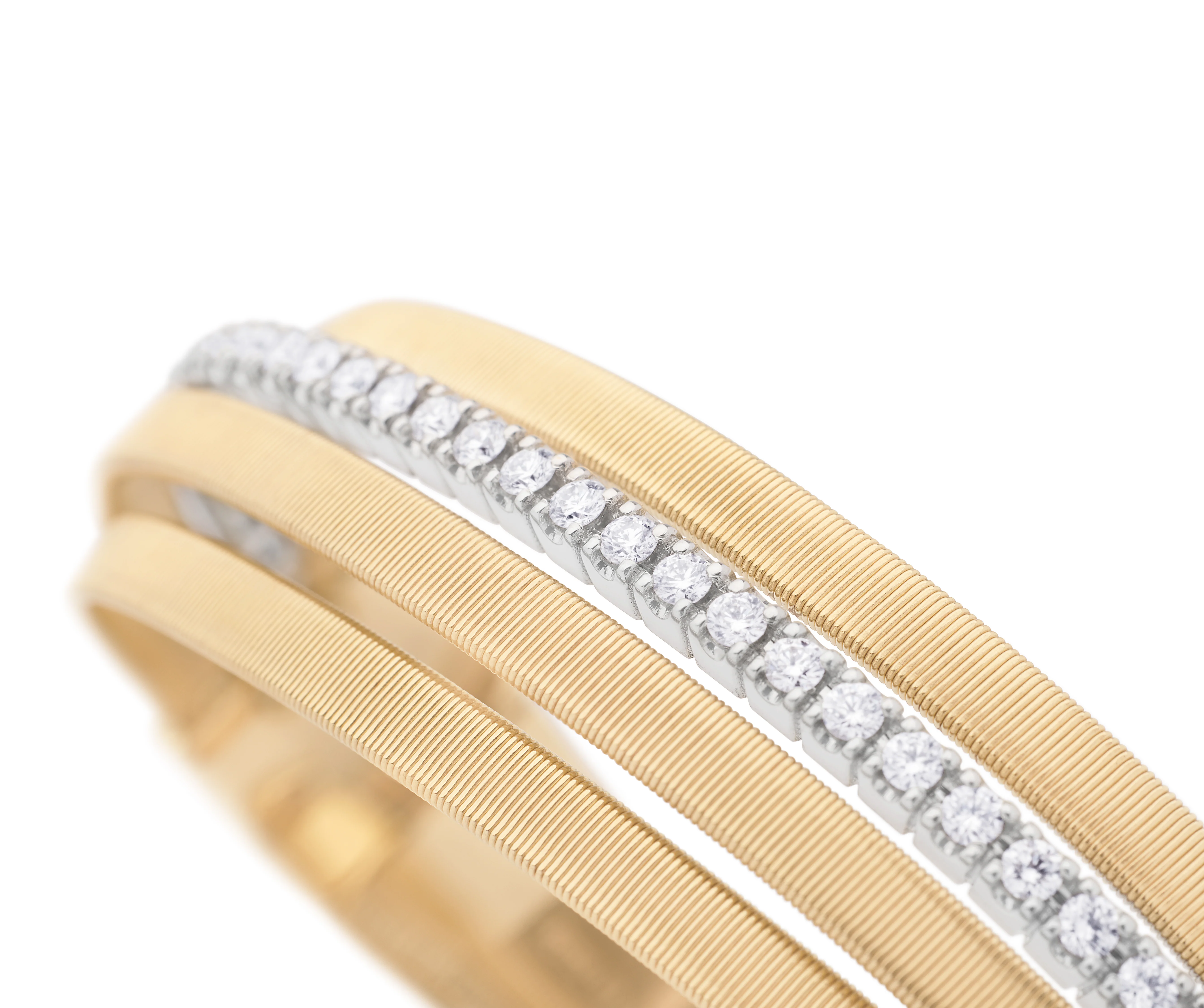 Marco Bicego 18k Yellow Gold Masai Diamond Bracelet - Image 2