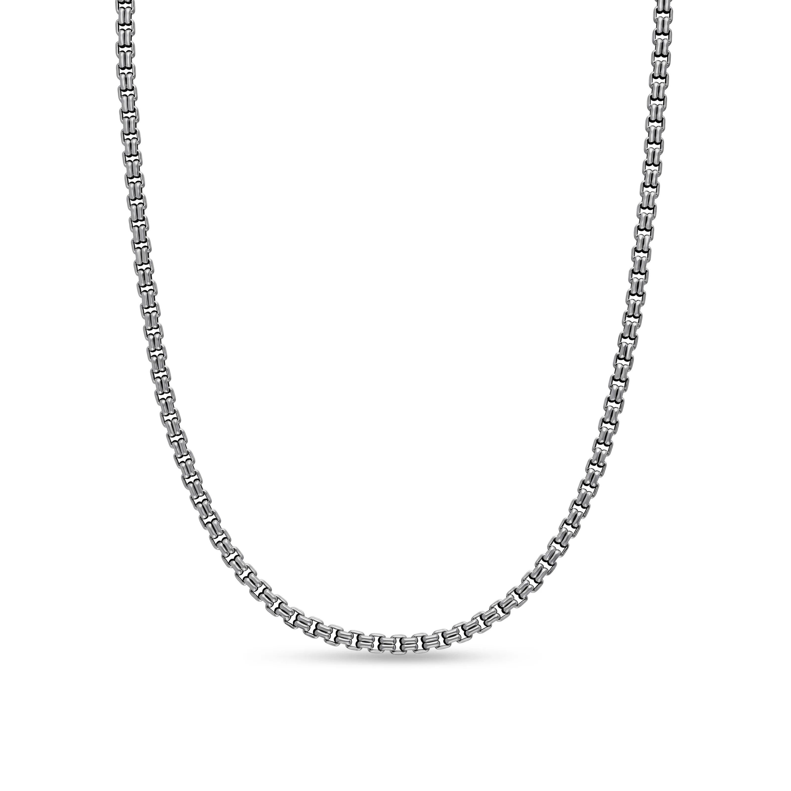 David Yurman Double Box Chain Necklace In Sterling Silver, 2.6mm - Image 2