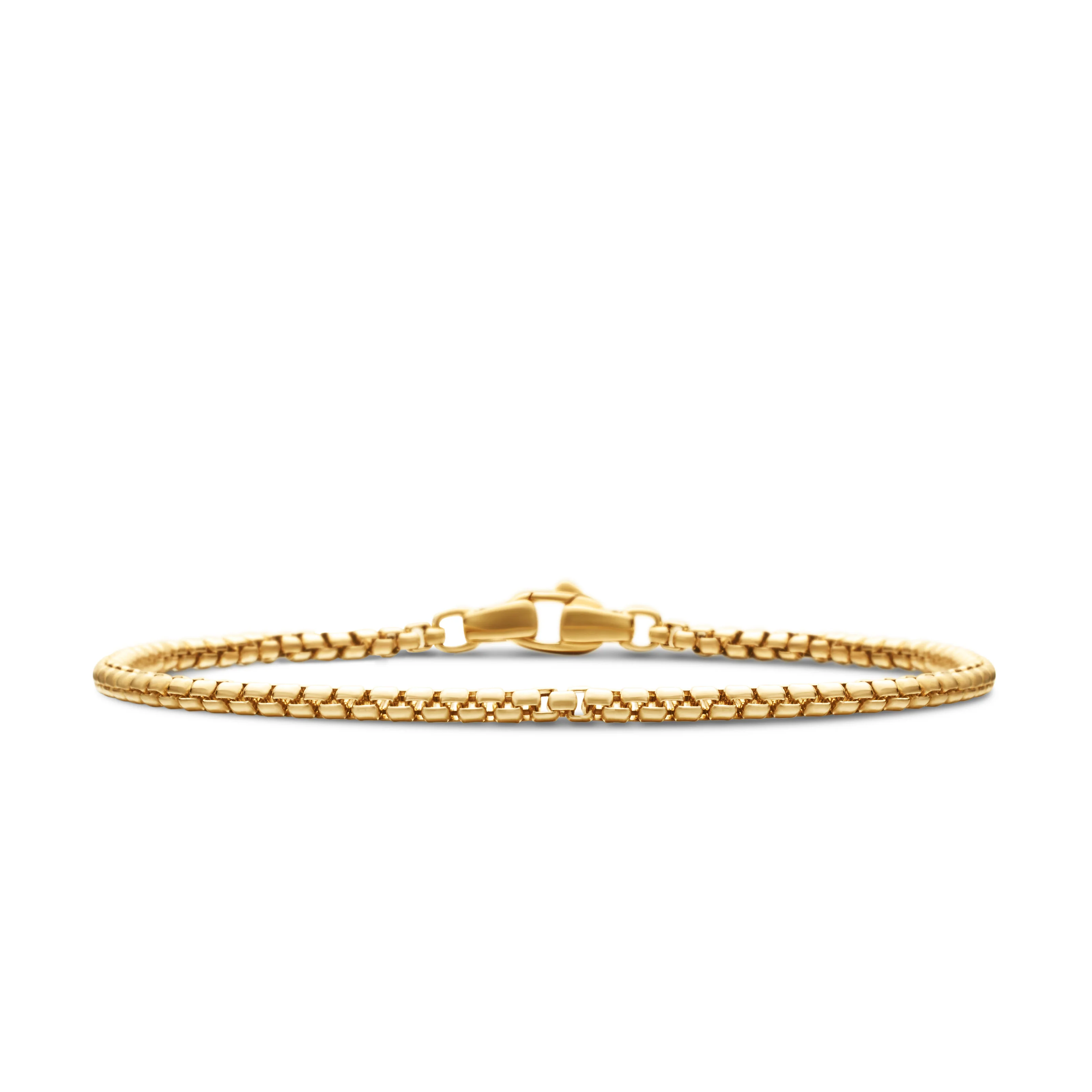 David Yurman Box Chain Bracelet In 18k Yellow Gold, 2.7mm - Image 2