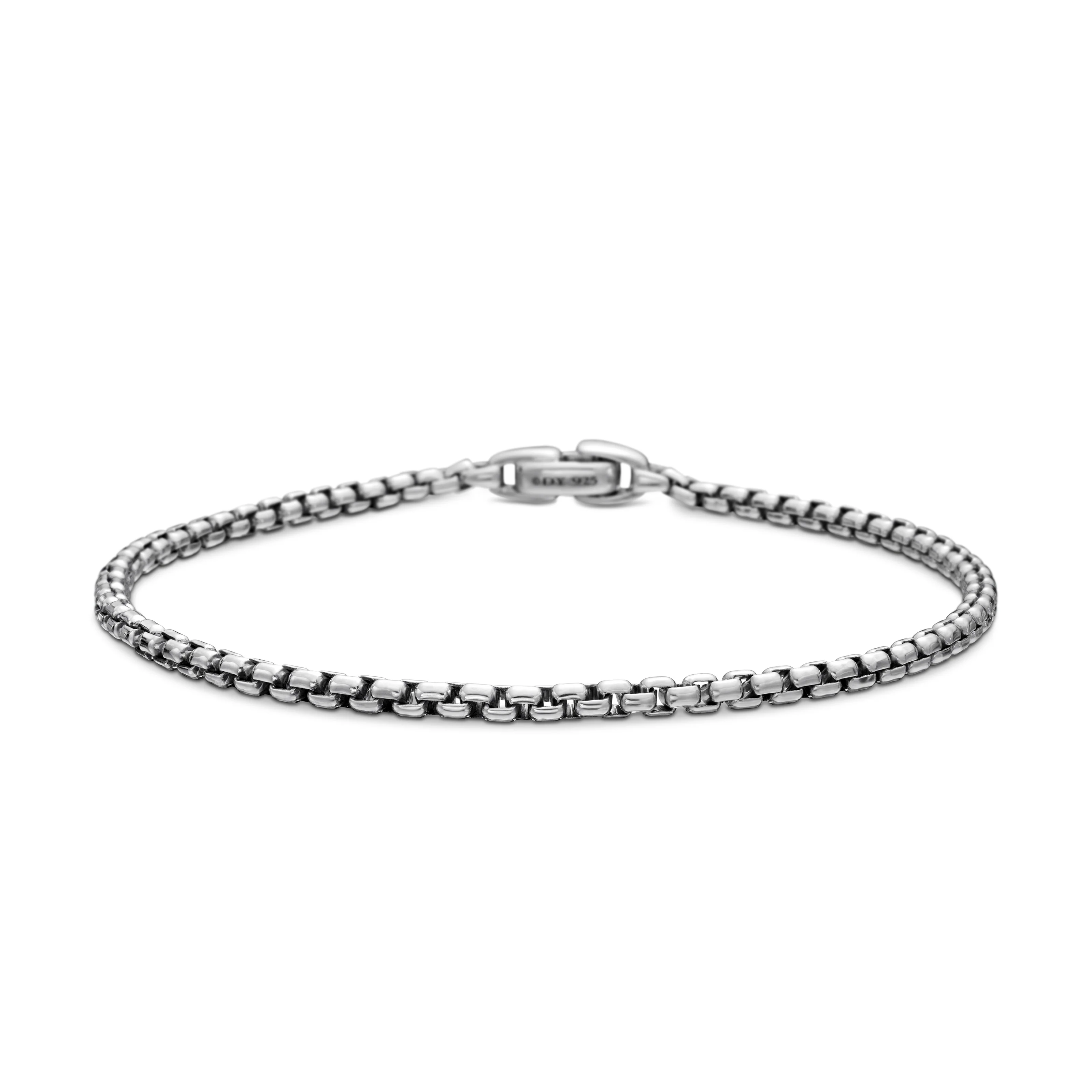 David Yurman Box Chain Bracelet In Sterling Silver, 2.7mm - Image 2