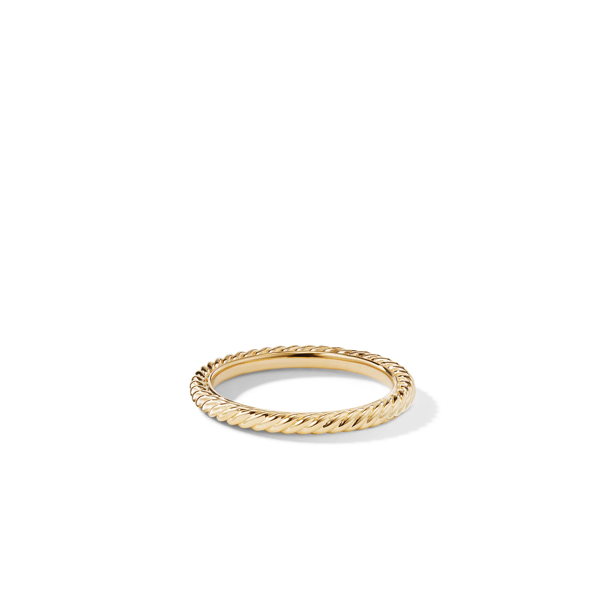 David Yurman Cable Collectibles® Stack Ring In 18k Yellow Gold, 2mm
