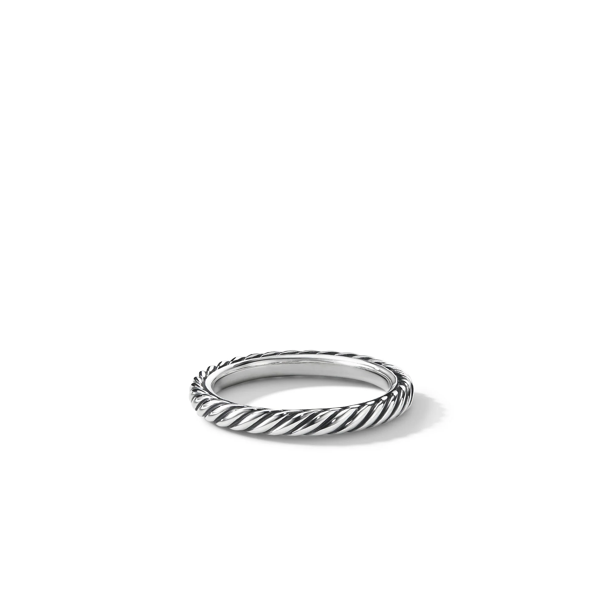 David Yurman Cable Collectibles® Stack Ring In Sterling Silver, 3mm - Image 2