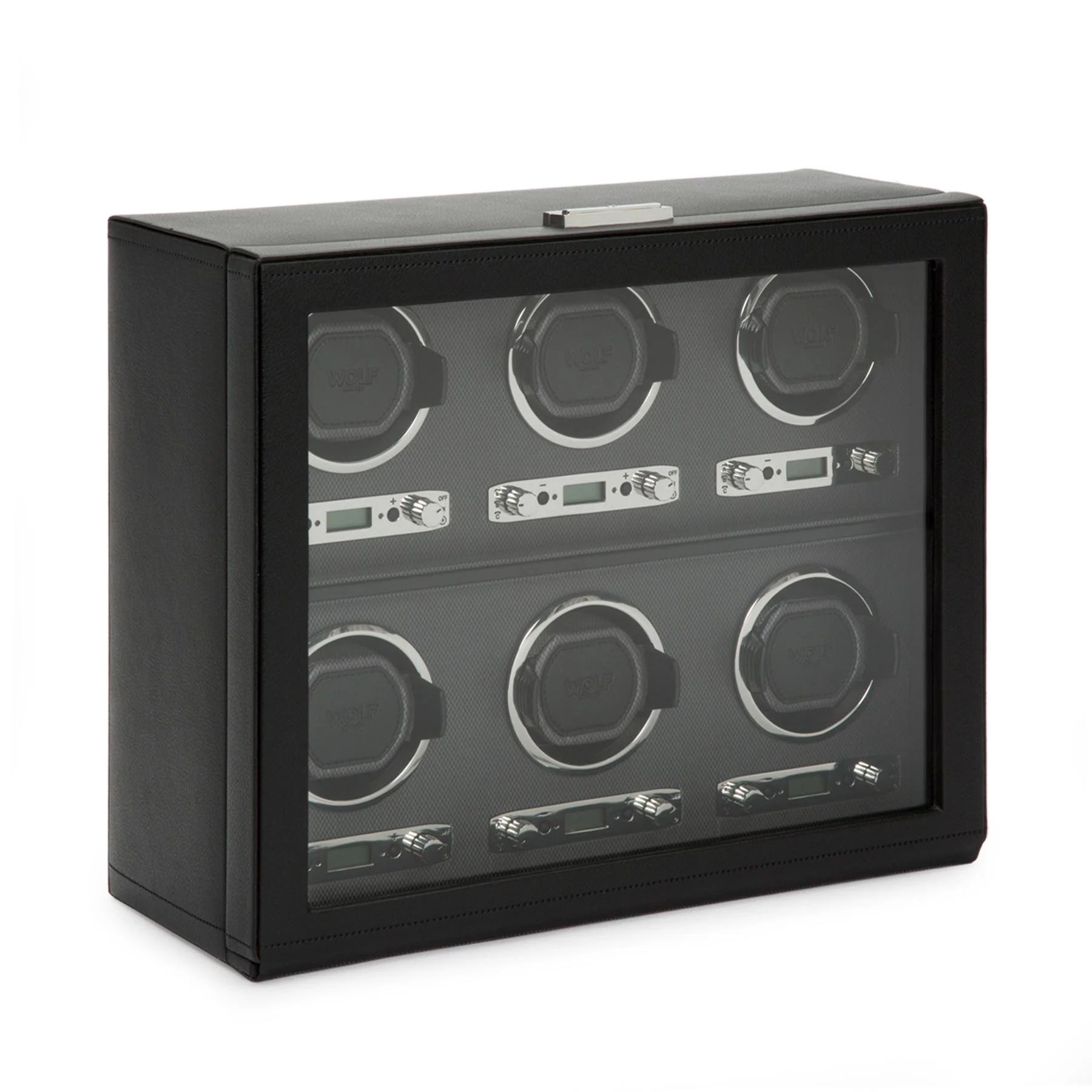 Black 6 Piece Watch Winder - Image 2
