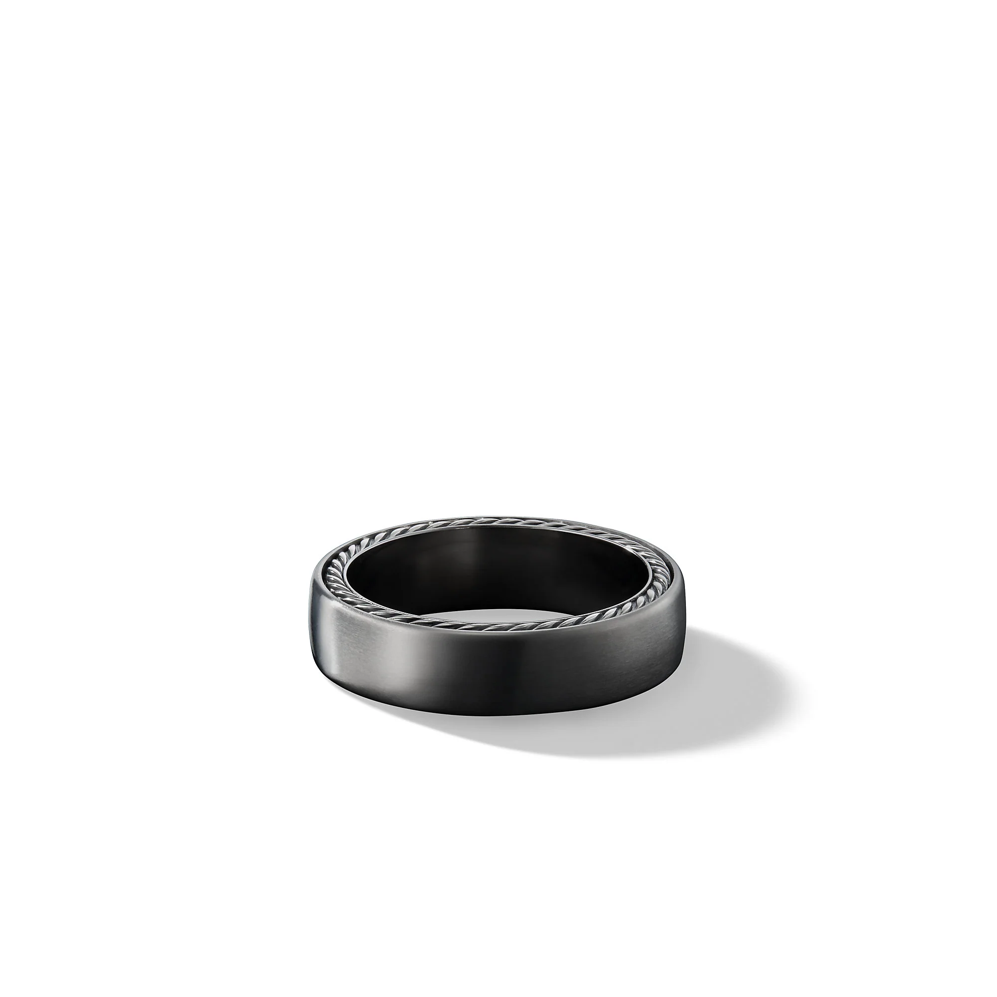 David Yurman Streamline® Band Ring In Grey Titanium, 6mm - Image 2