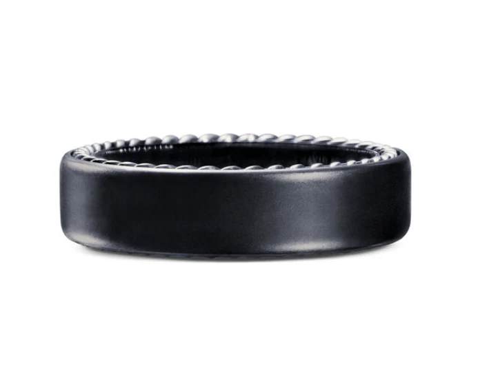 David Yurman Streamline® Band Ring In Black Titanium, 6mm - Image 2
