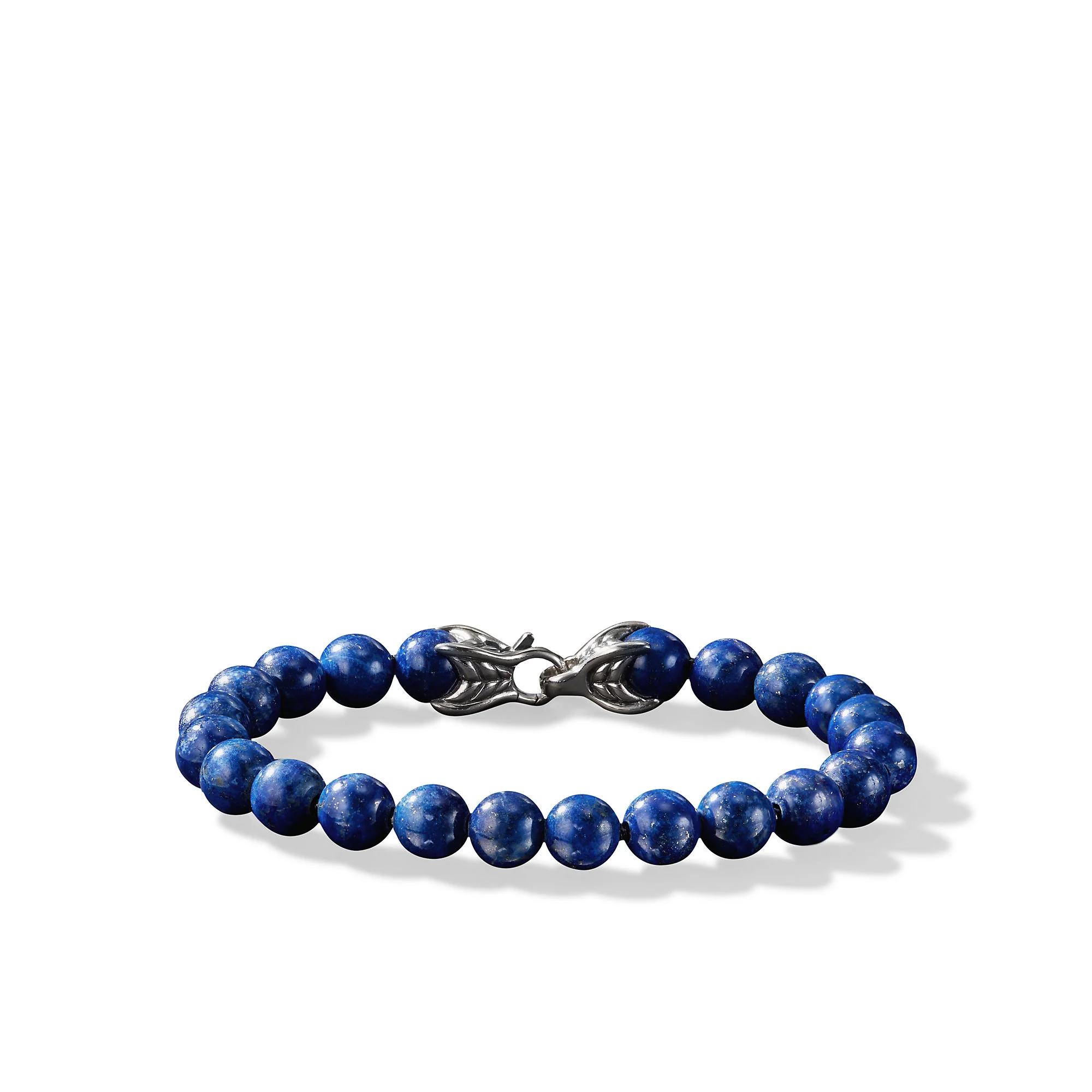 David Yurman Spiritual Beads Bracelet In Sterling Silver With Lapis, 8mm - Image 2