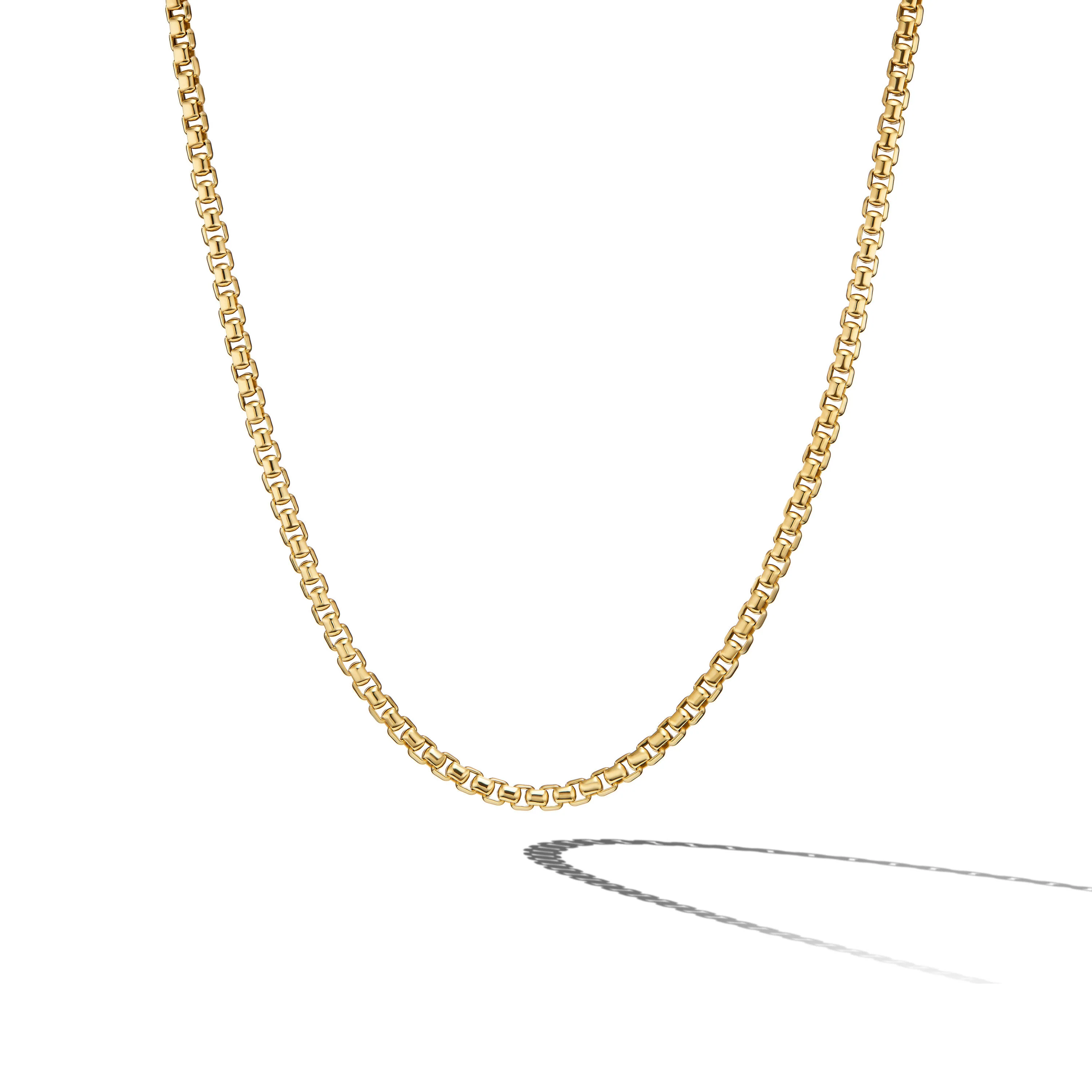David Yurman Box Chain Necklace In 18k Yellow Gold, 5mm