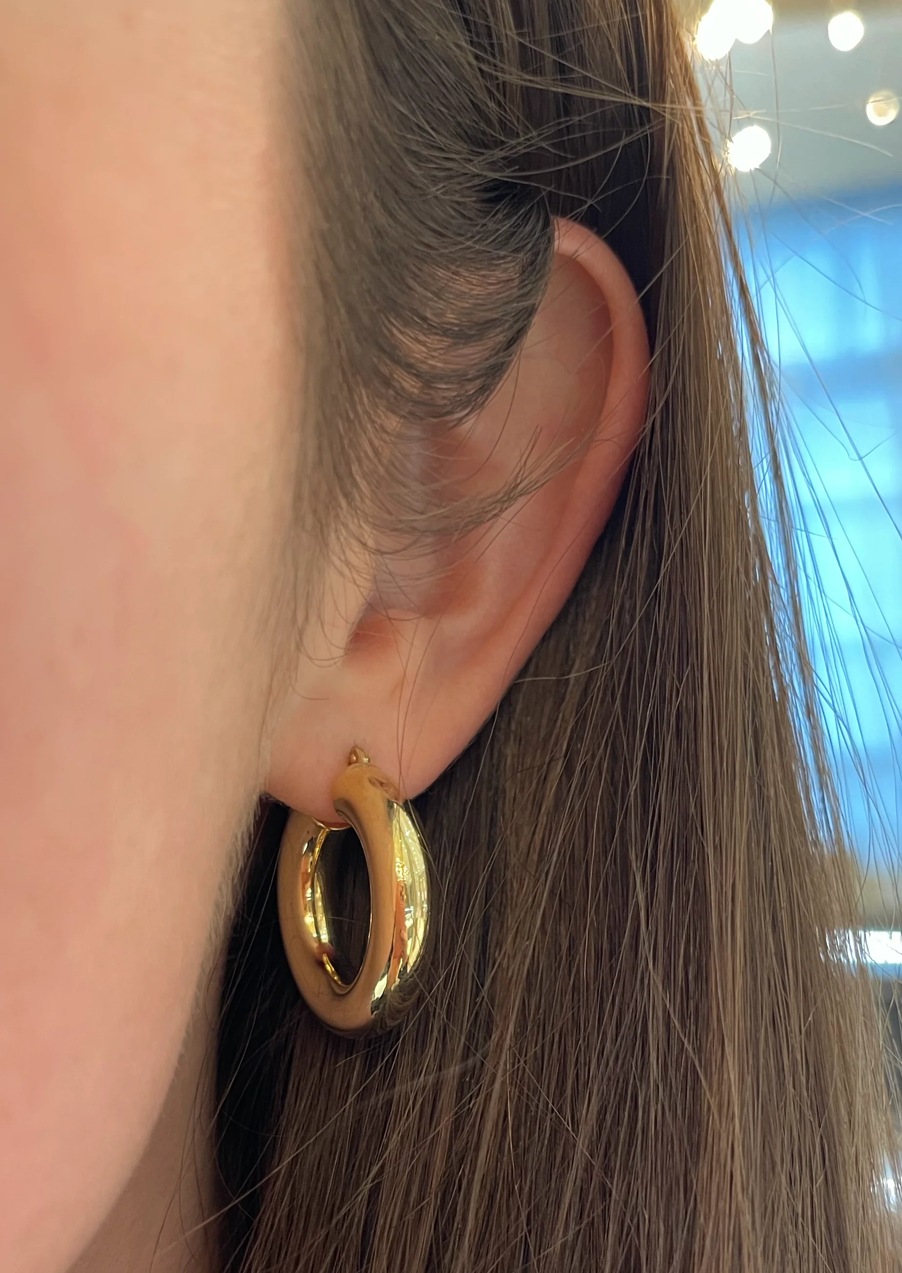 Brown & Co. 14k Yellow Gold Hoop Earrings - Image 2