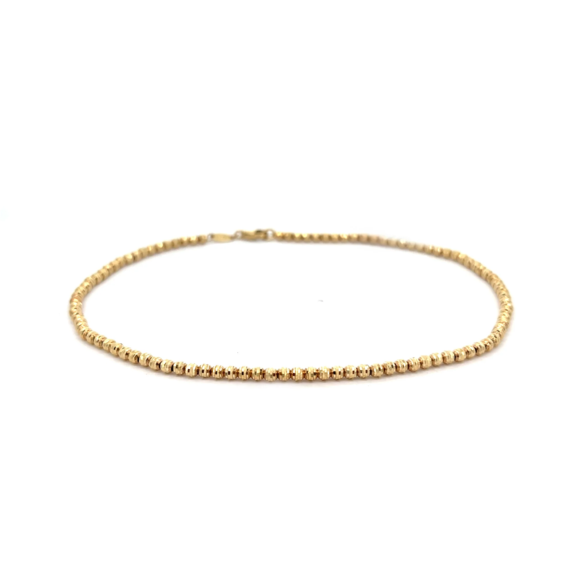 Brown & Co. 14k Yellow Gold Medium Beaded Anklet