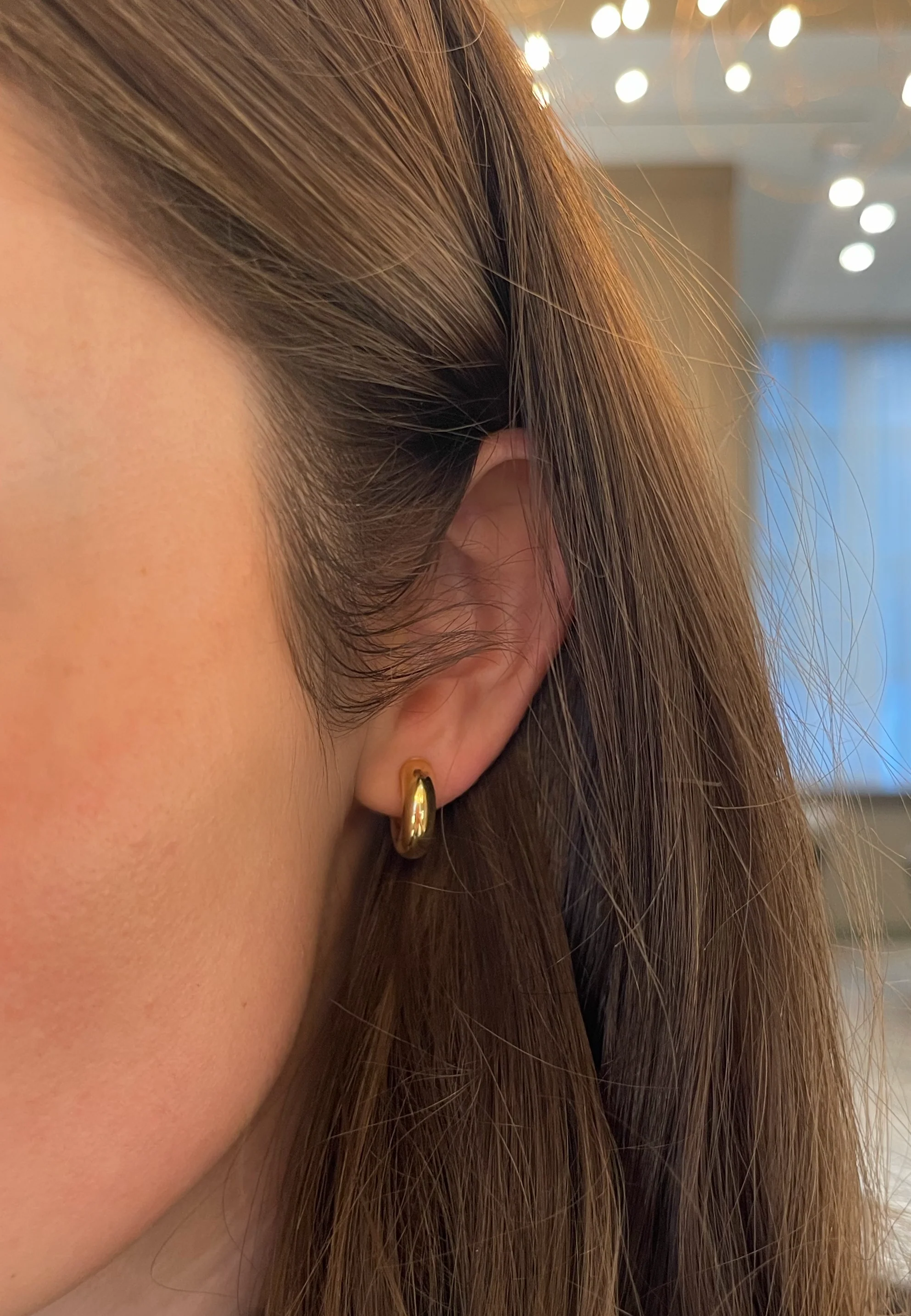 Brown & Co. 14k Yellow Gold Small Huggie Earrings - Image 2