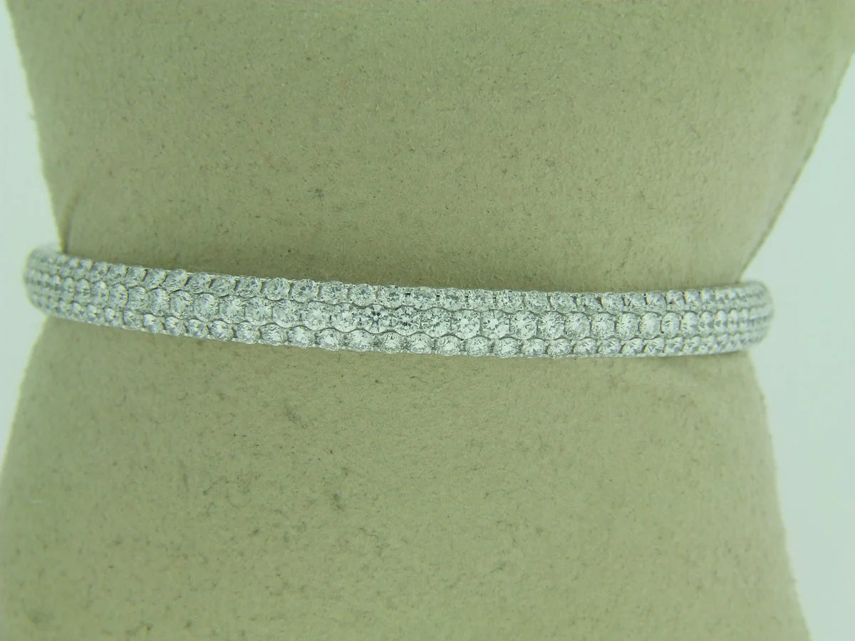 Brown & Co. 18k White Gold Diamond Bangle