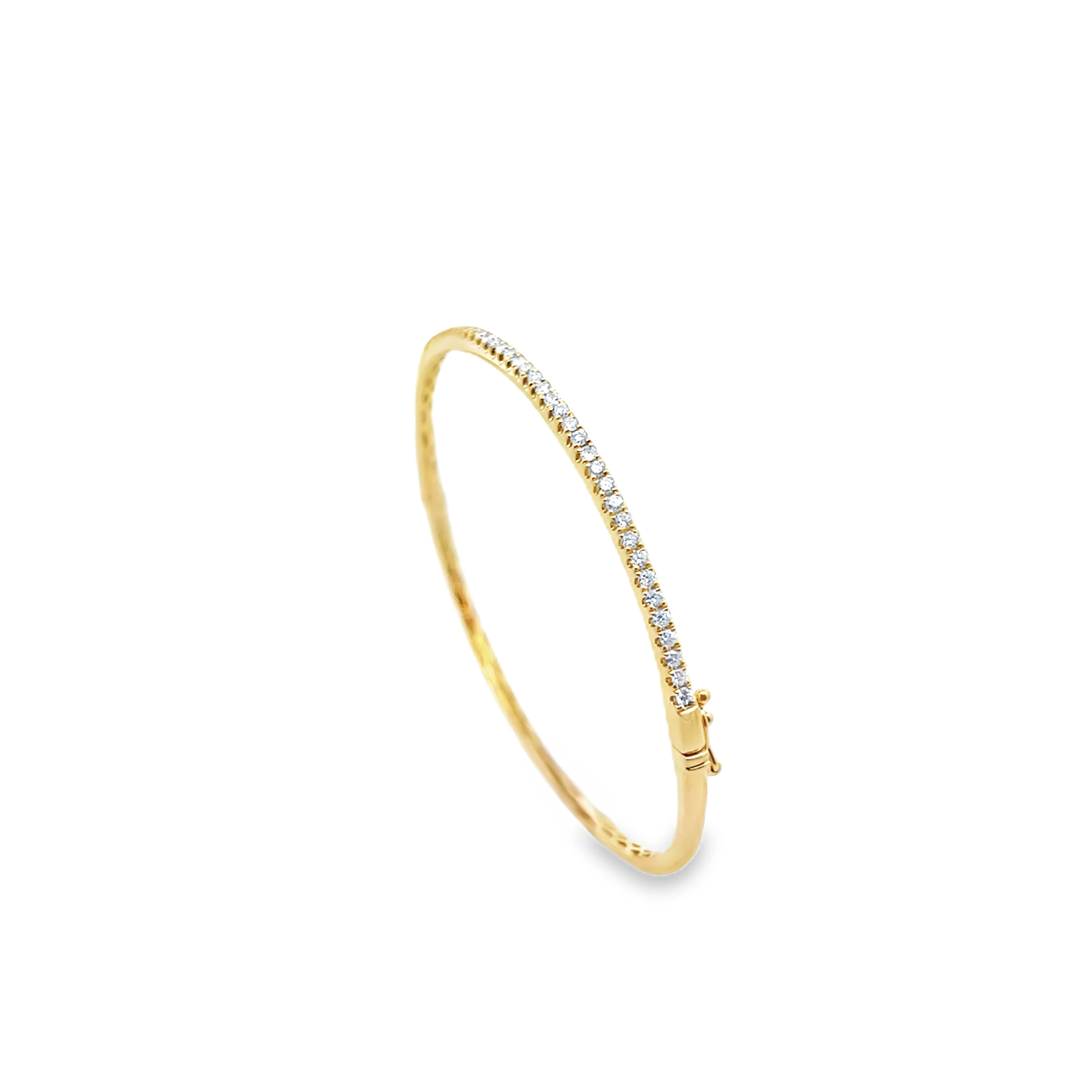 Brown & Co. 18k Yellow Gold 0.63ct Round Diamond Bangle - Image 2