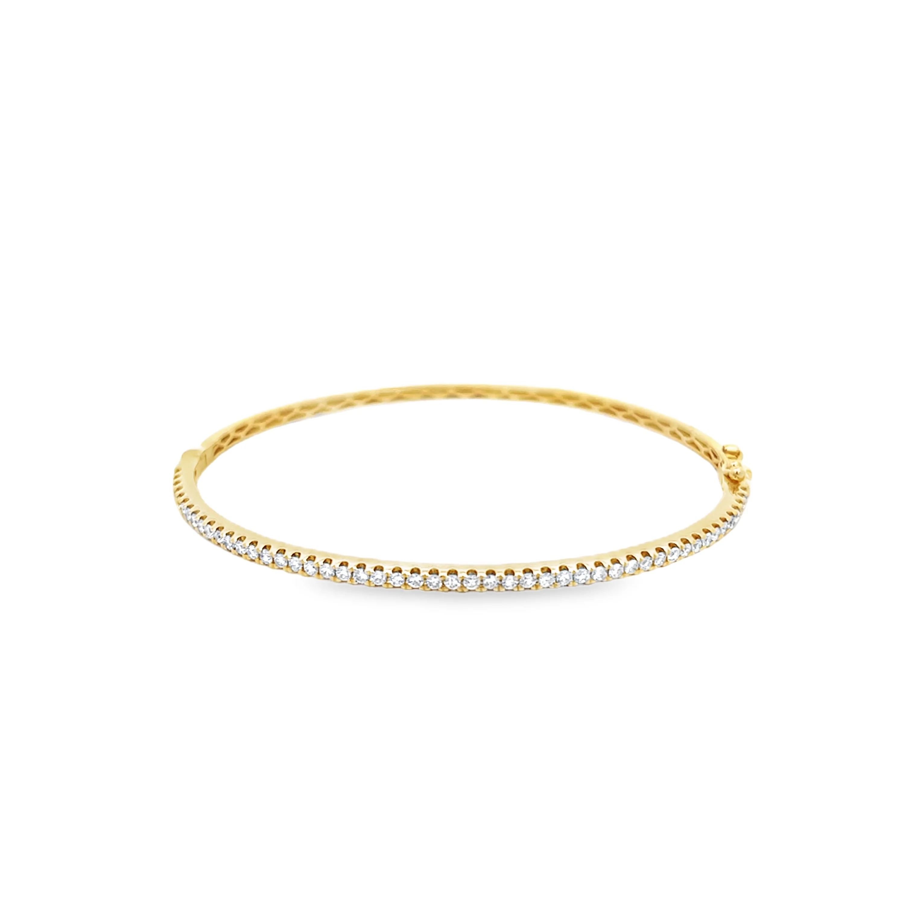 Brown & Co. 18k Yellow Gold 0.63ct Round Diamond Bangle - Image 4