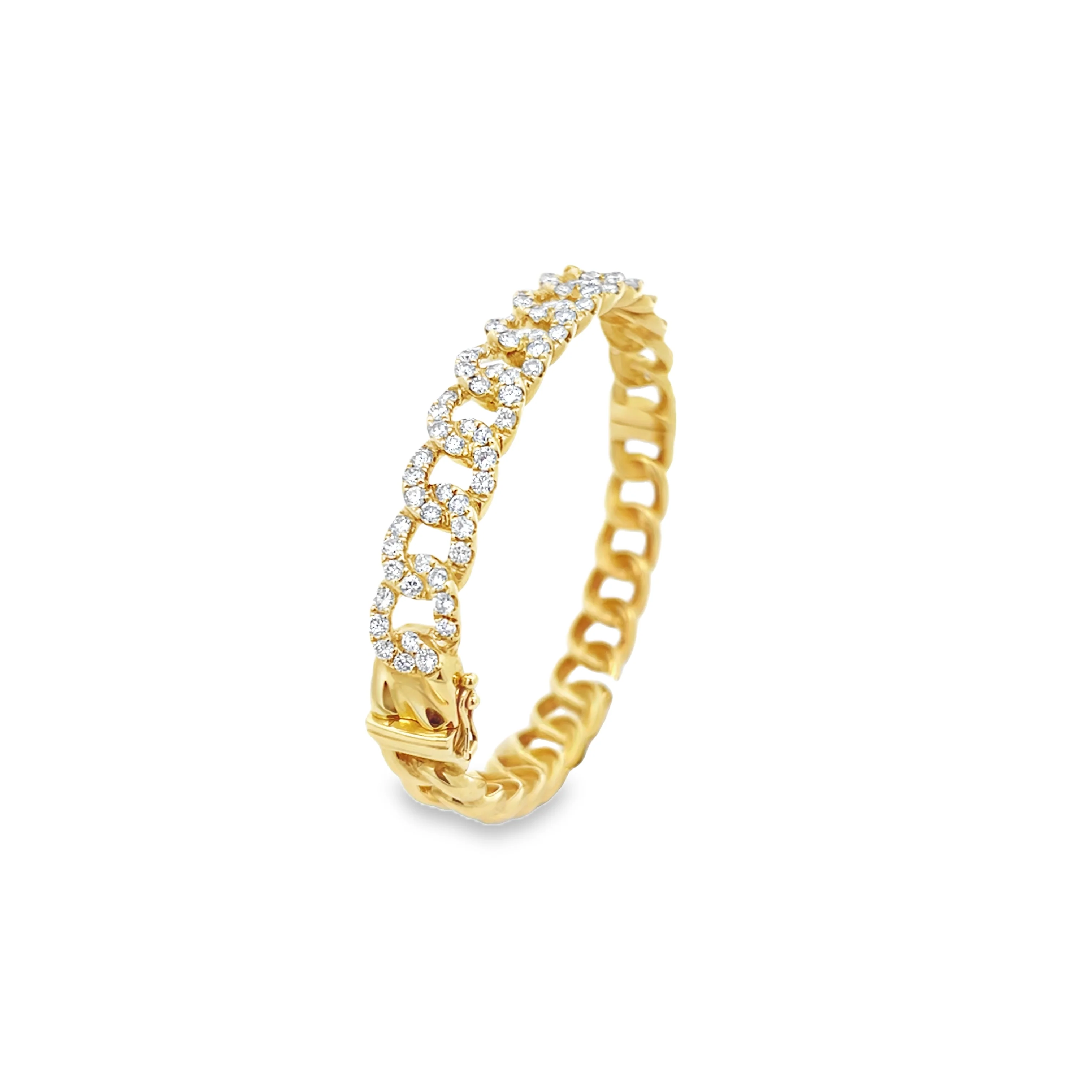 Brown & Co. 18k Yellow Gold Diamond Bangle - Image 2