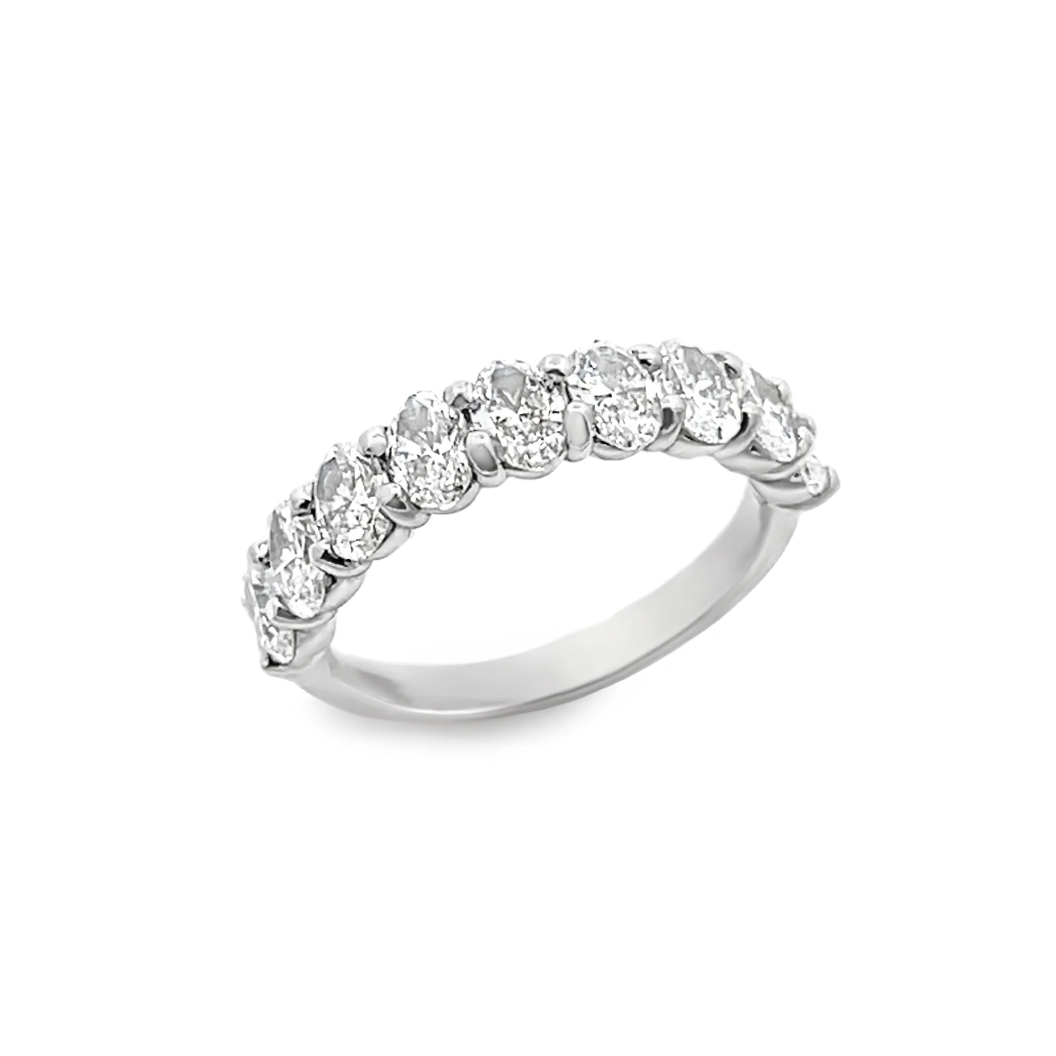 Brown & Co. Platinum Oval Diamond Band - Image 2
