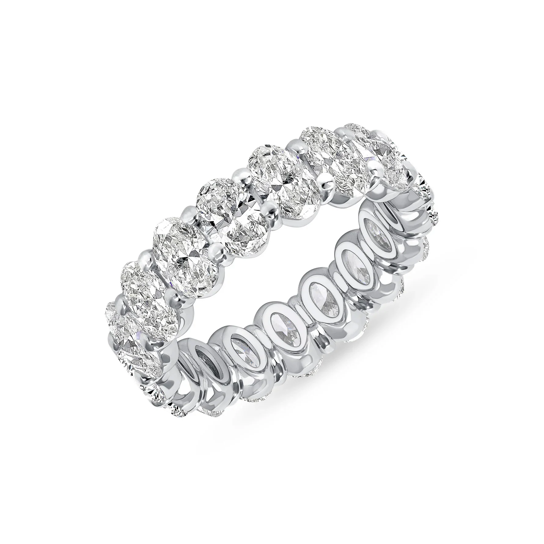 BROWN & CO. Platinum Oval DIAMOND Eternity BAND - Image 2
