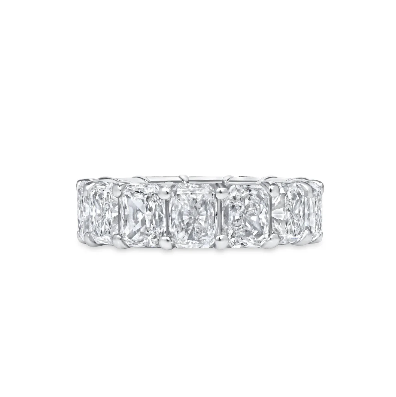 BROWN & CO. Platinum Radiant Cut DIAMOND Eternity BAND - Image 3