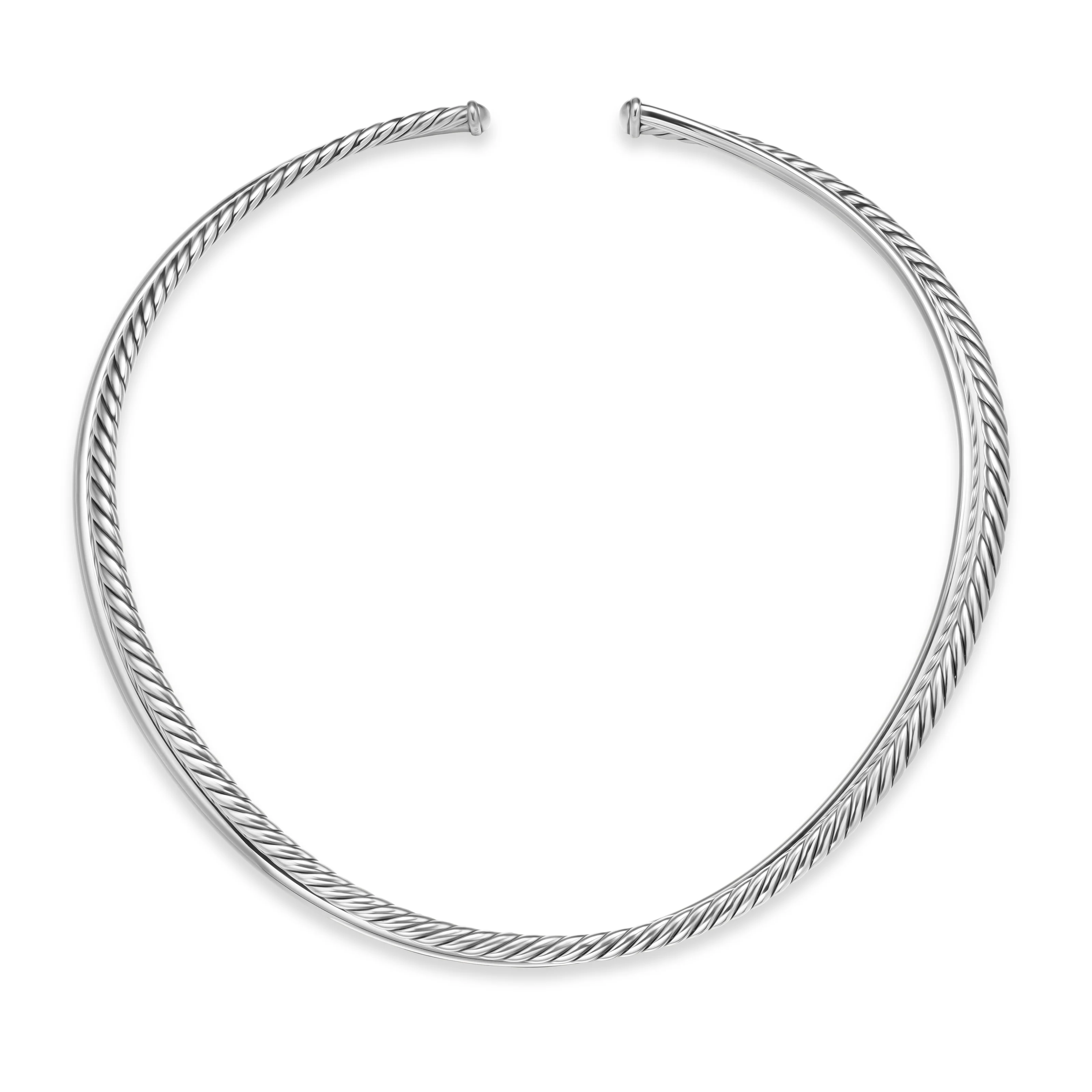 David Yurman Bold Crossover Collar Necklace In Sterling Silver, 10mm - Image 2