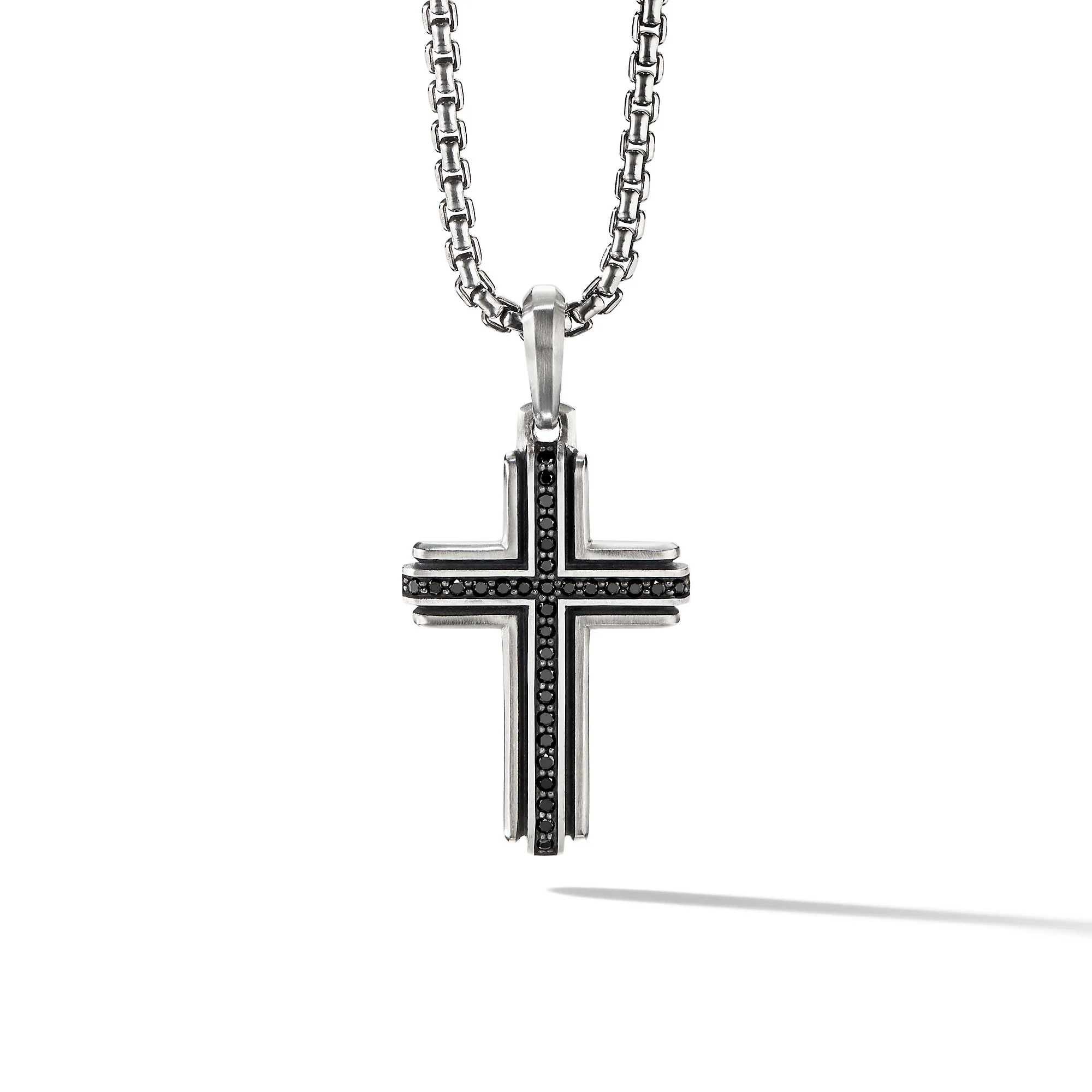 David Yurman Deco Cross Pendant In Sterling Silver, 34mm - Image 2