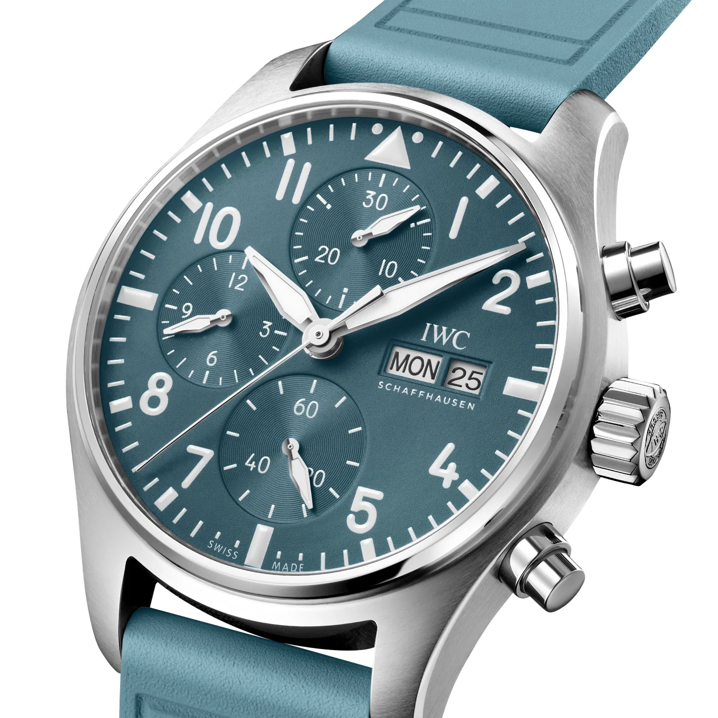 Iwc Stainless Steel 41mm Pilot's Watch Chronograph - Image 5