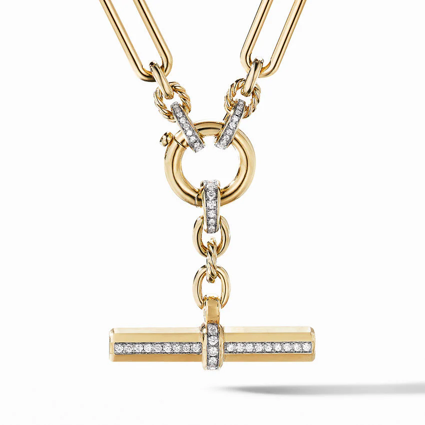 David Yurman 6.5mm Link Lexington E/w Necklace Di 18k - 20 in