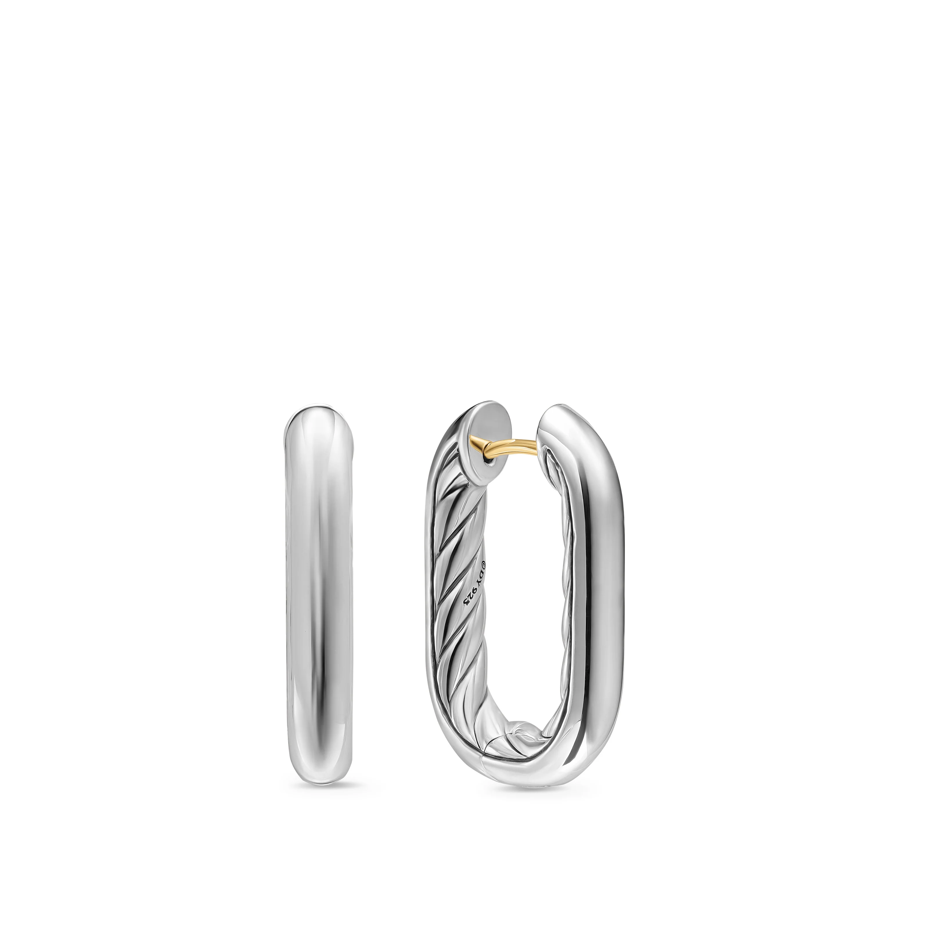David Yurman Madison® Smooth Hoop Earrings In Sterling Silver, 24.3mm