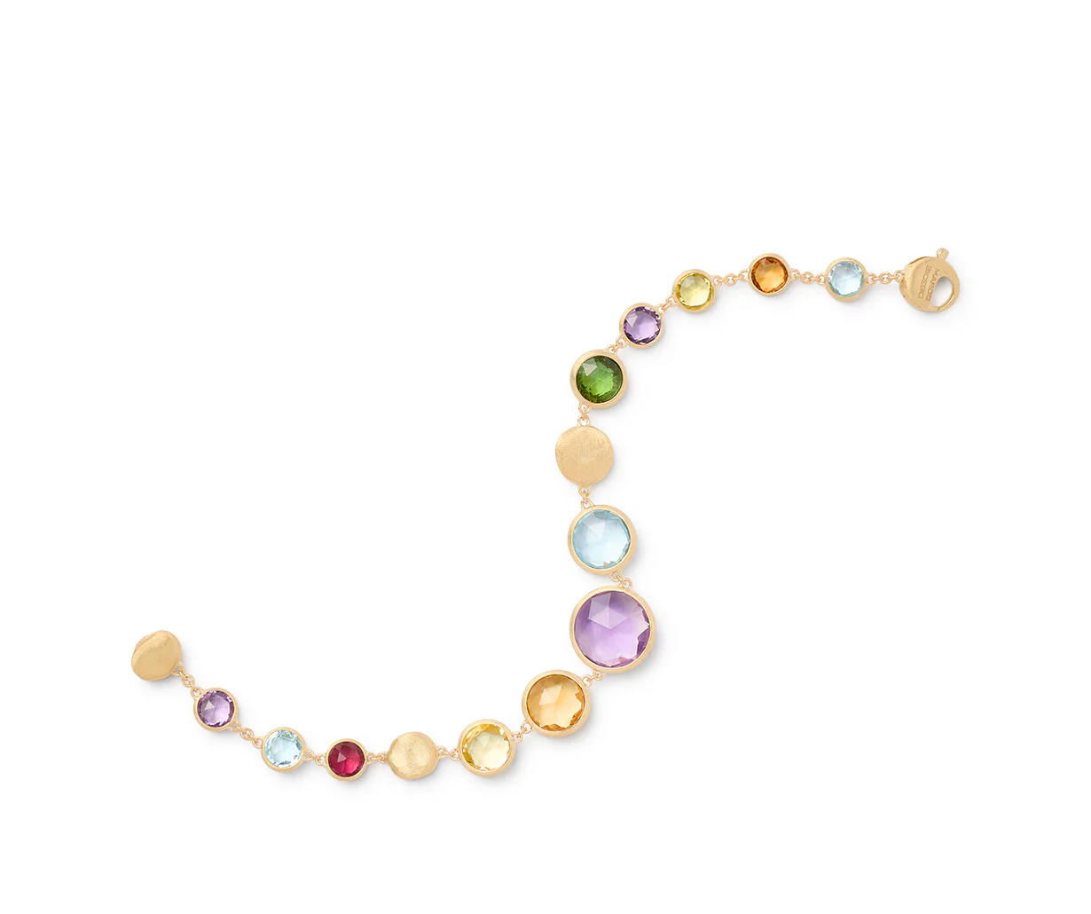 Marco Bicego 18k Yellow Gold And Multicolor Jaipur Bracelet - Image 2