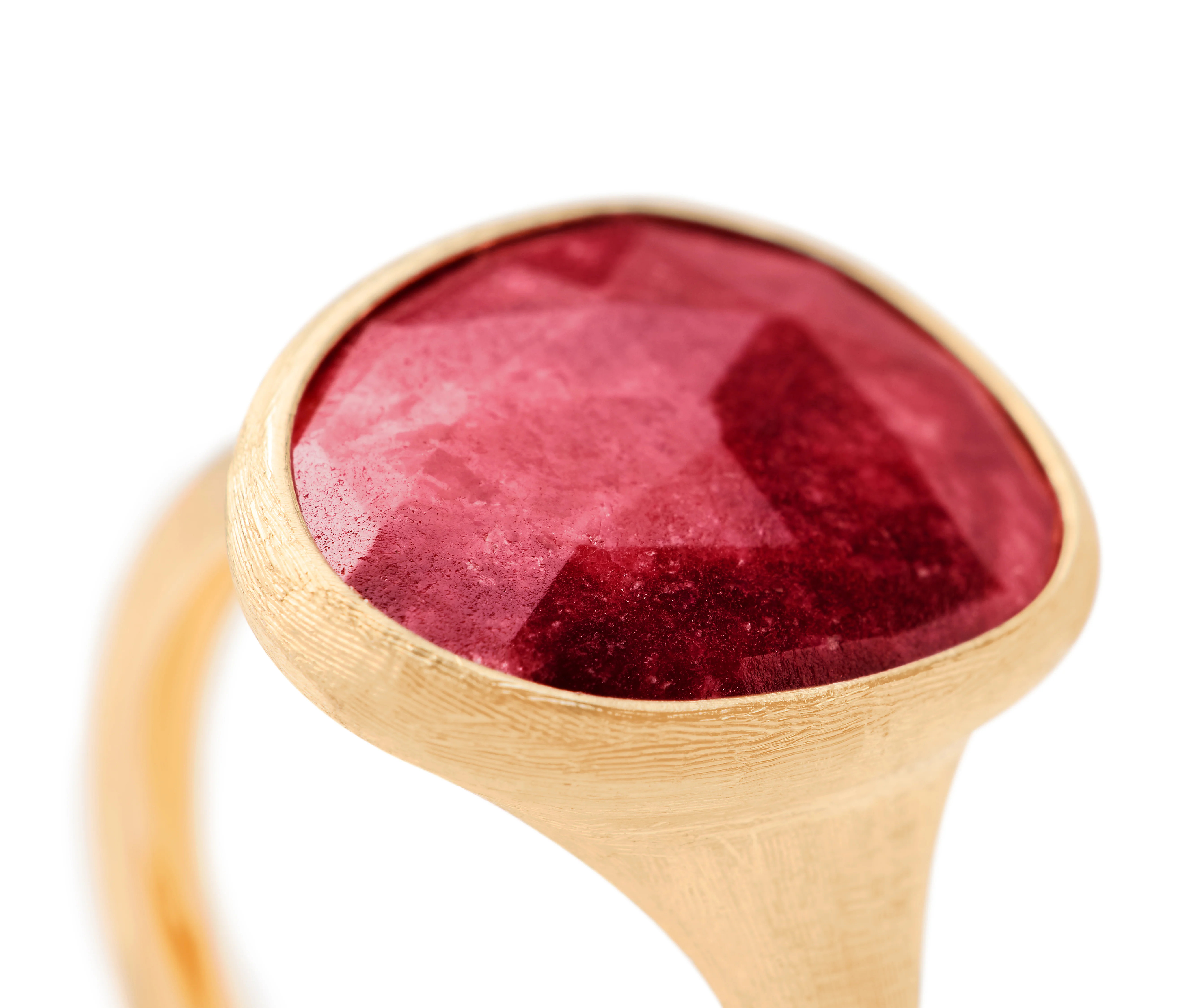 Marco Bicego 18k Yellow Gold And Thulite Lunaria Ring - Image 2