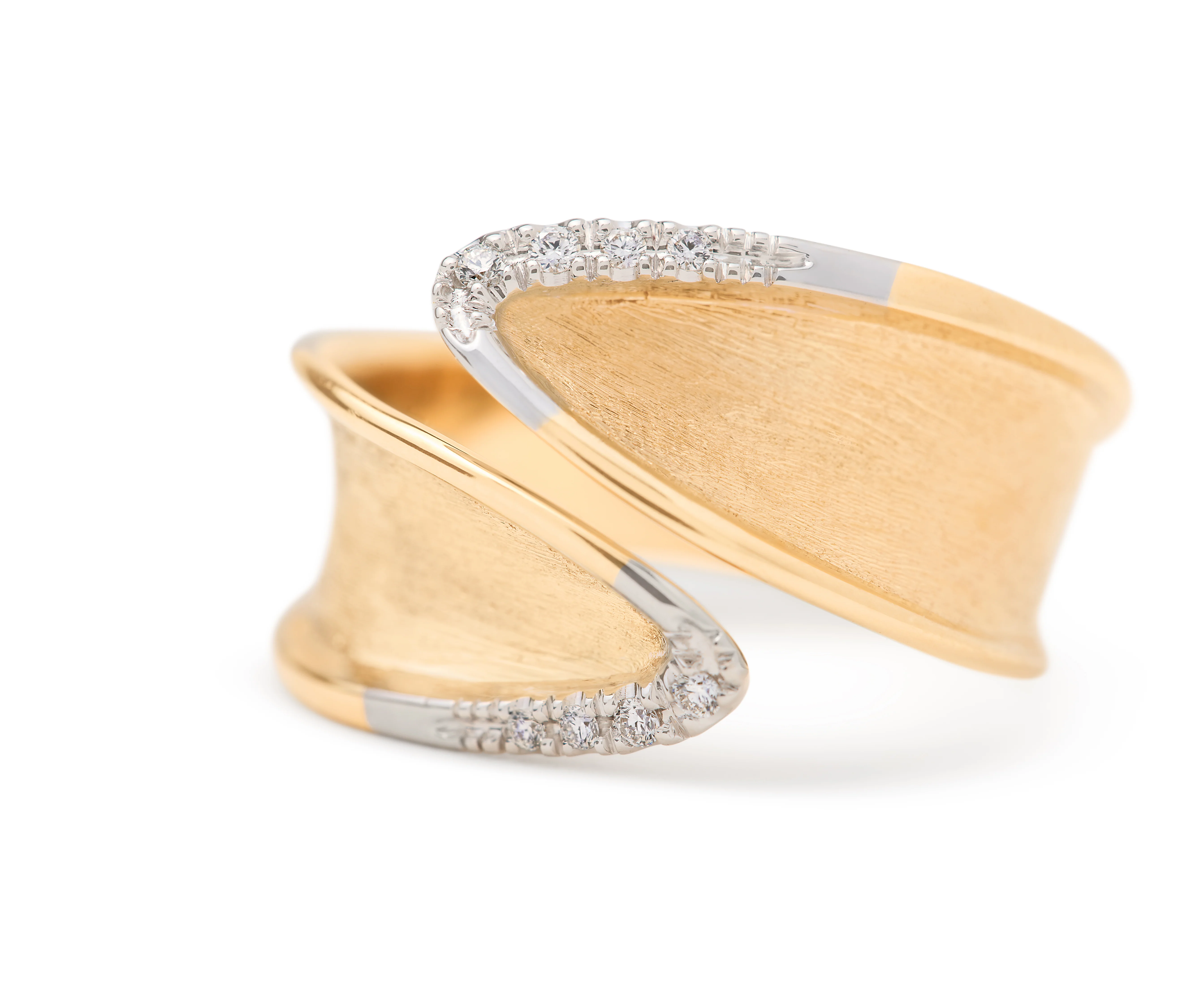 Marco Bicego 18k Yellow Gold Lunaria Diamond Ring - Image 2