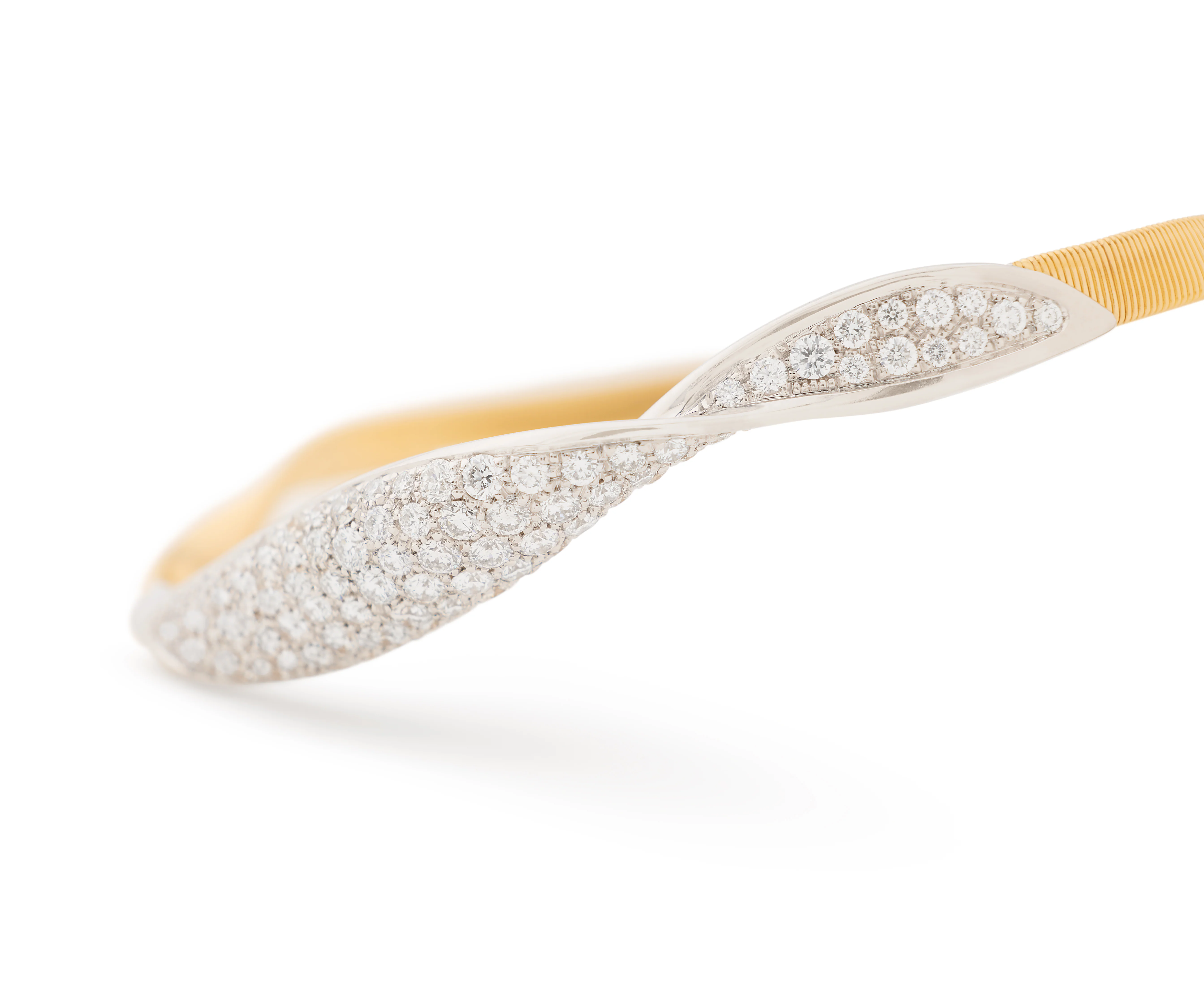Marco Bicego 18k Yellow Gold Marrakech Diamond Bangle - Image 2
