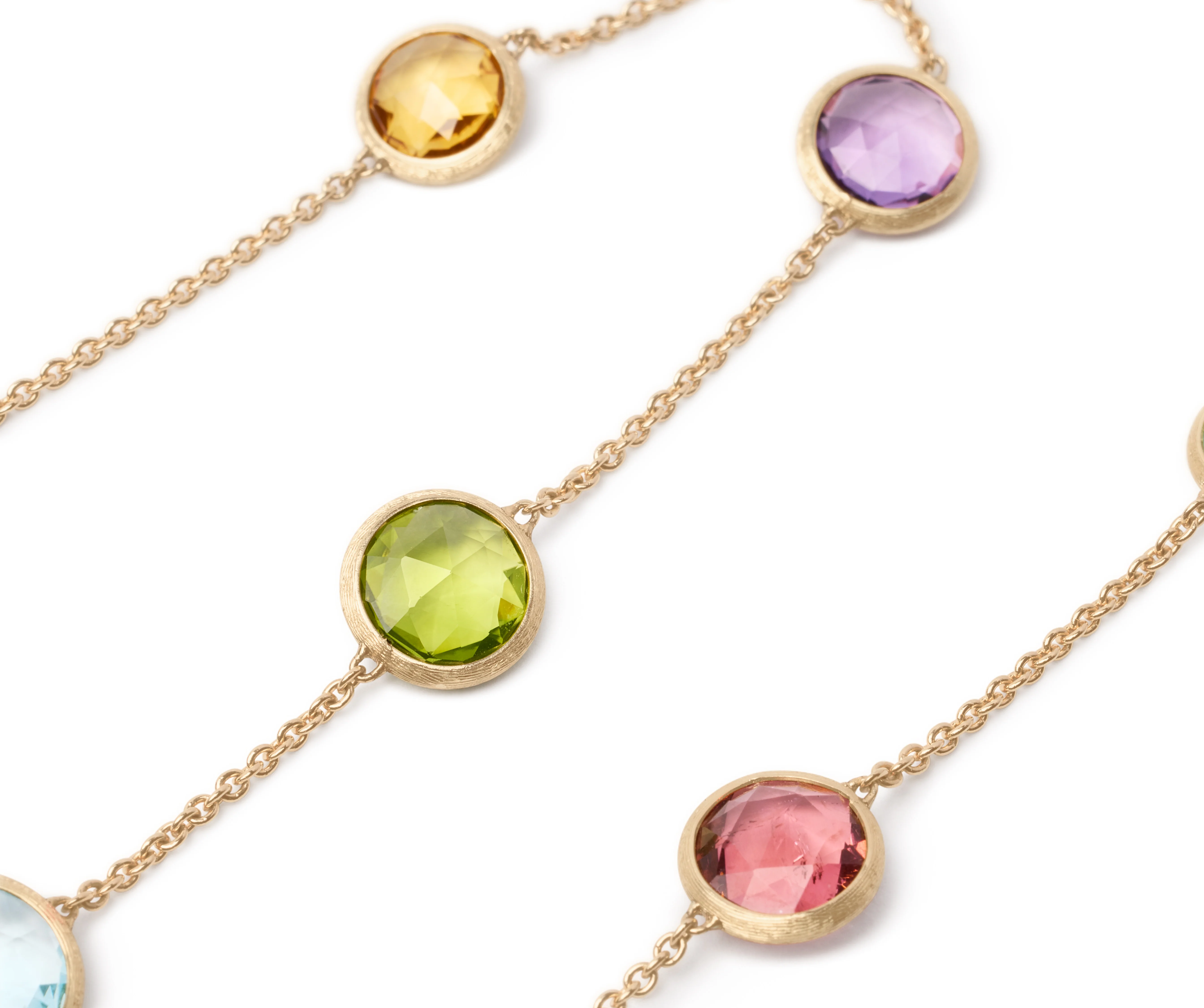 Marco Bicego 18k Yellow Gold Multi-Gemstone Jaipur Necklace - Image 2