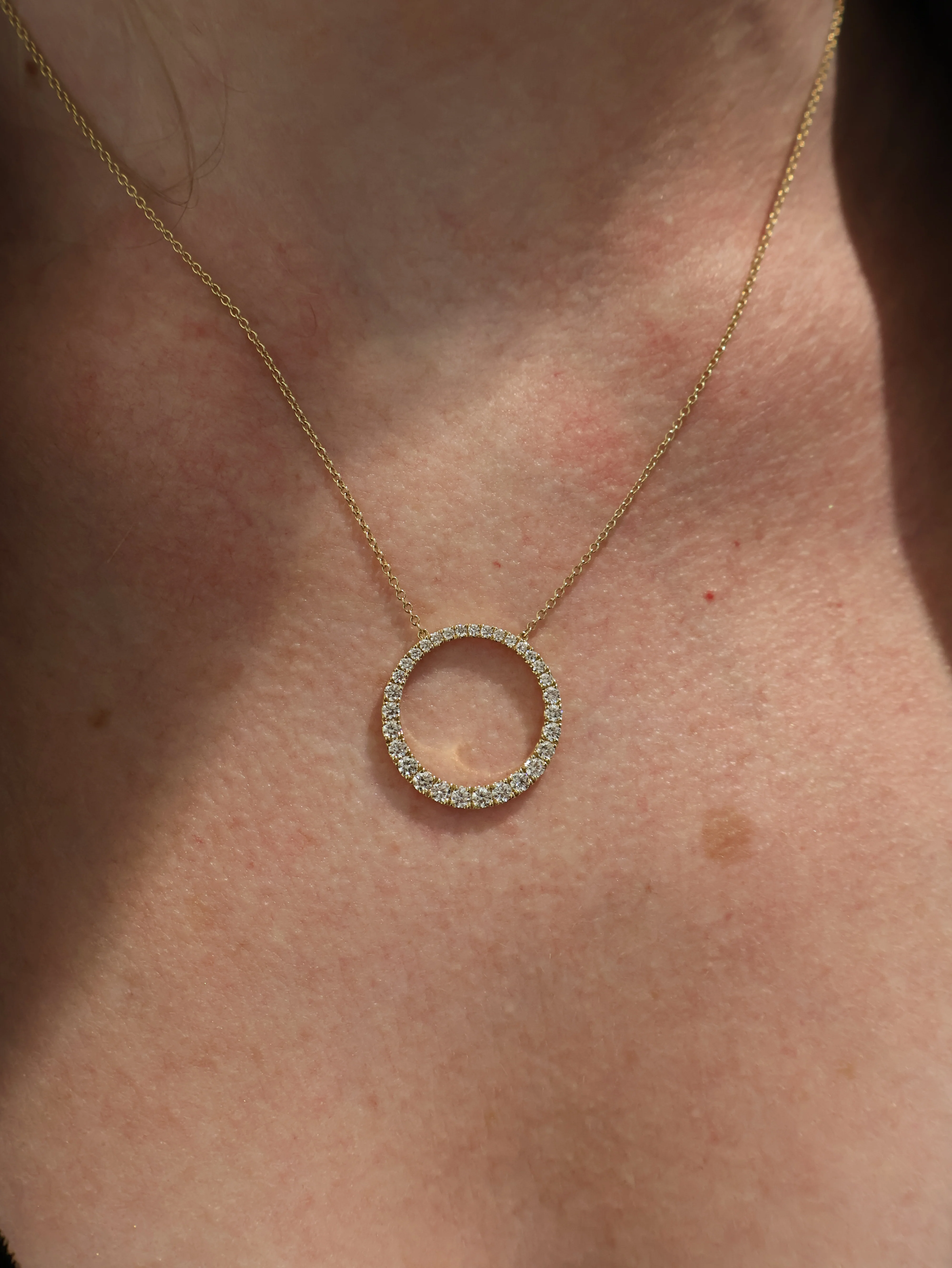 Memoire 18k Yellow Gold Shapes Diamond Necklace - Image 2