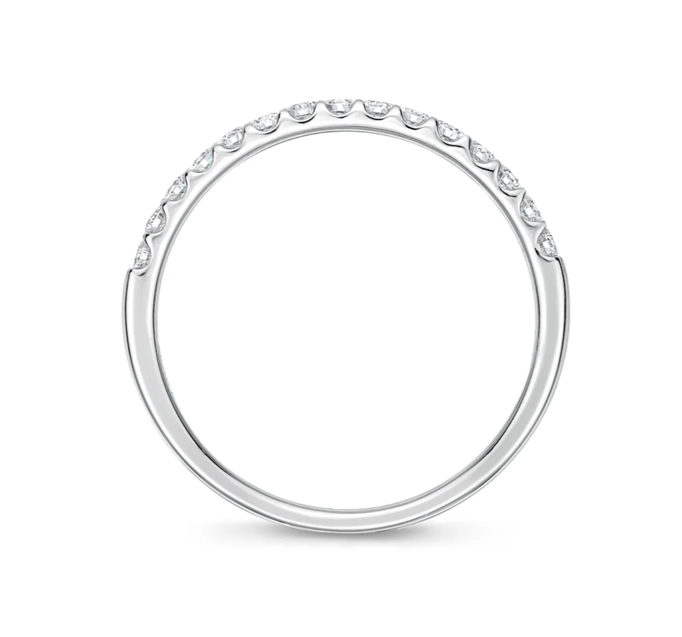 Memoire Platinum Odessa Diamond Band - Image 2