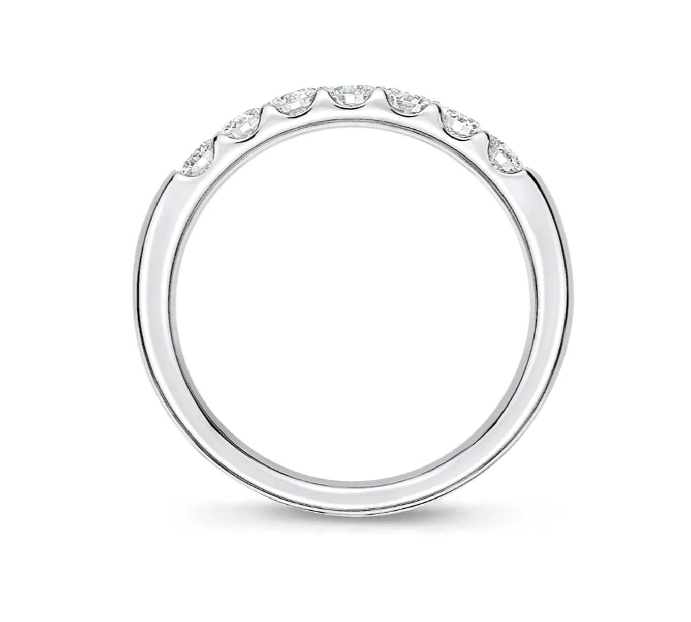 Memoire Platinum Odessa Diamond Band - Image 2