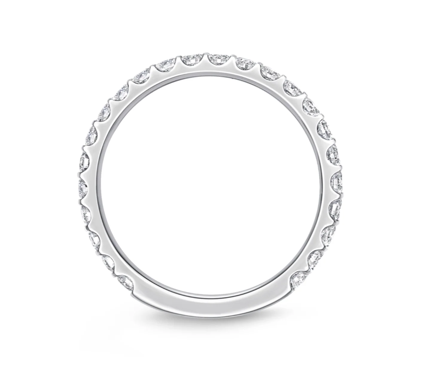 Memoire Platinum Odessa Diamond Band - Image 2