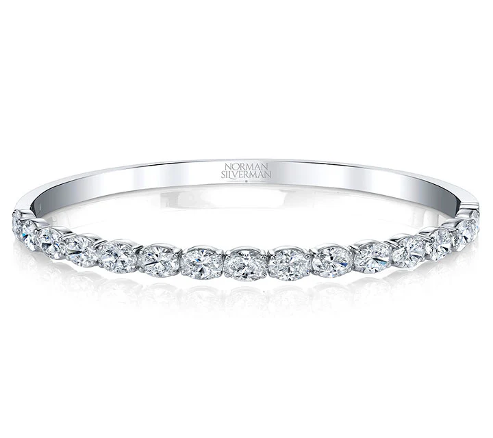 Norman Silverman 18k White Gold Diamond Bracelet - Image 2