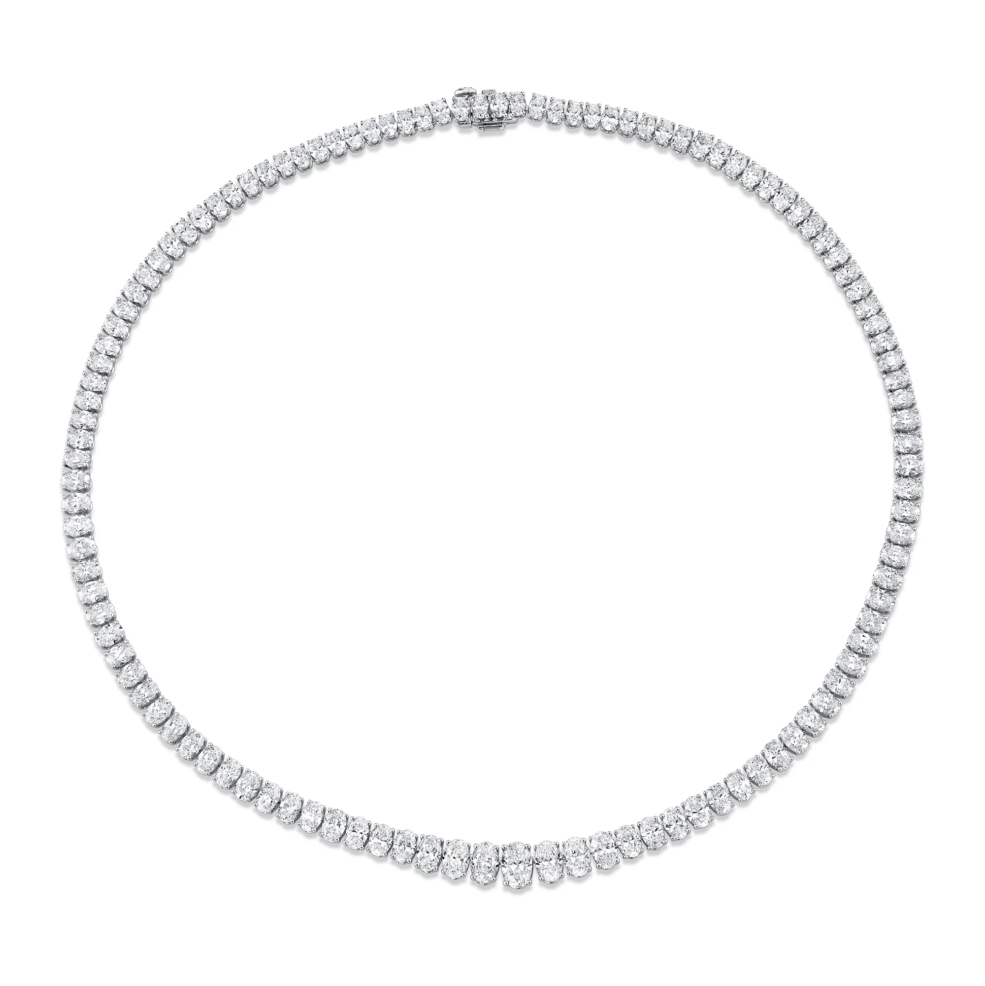 Norman Silverman 18k White Gold Diamond Necklace - Image 2
