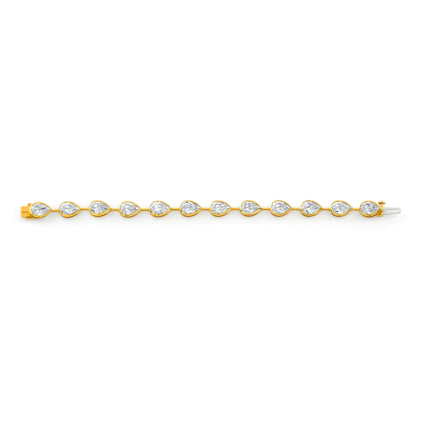 Norman Silverman 18k Yellow Gold Diamond Bracelet - Image 2