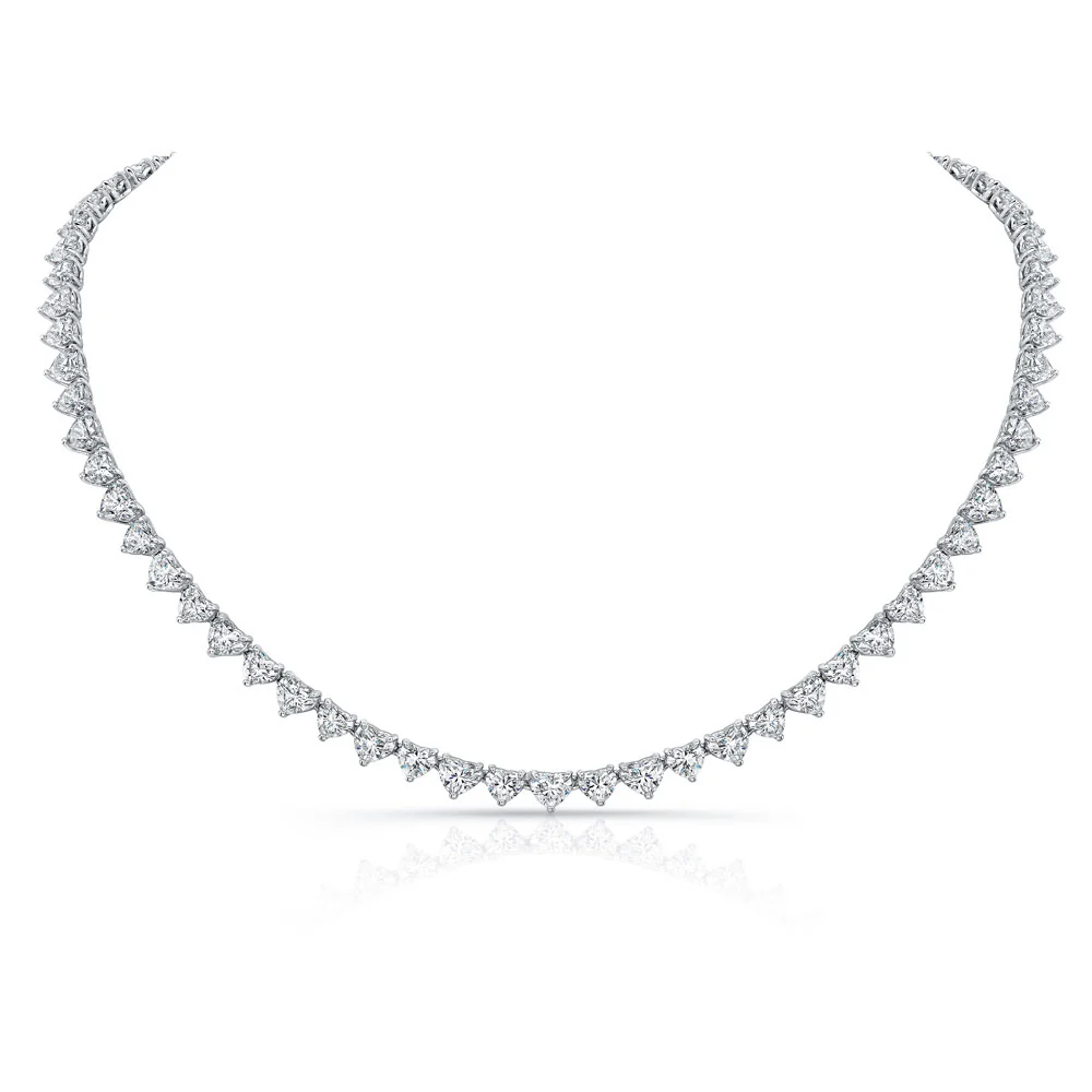 Norman Silverman Platinum Diamond Necklace - Image 2