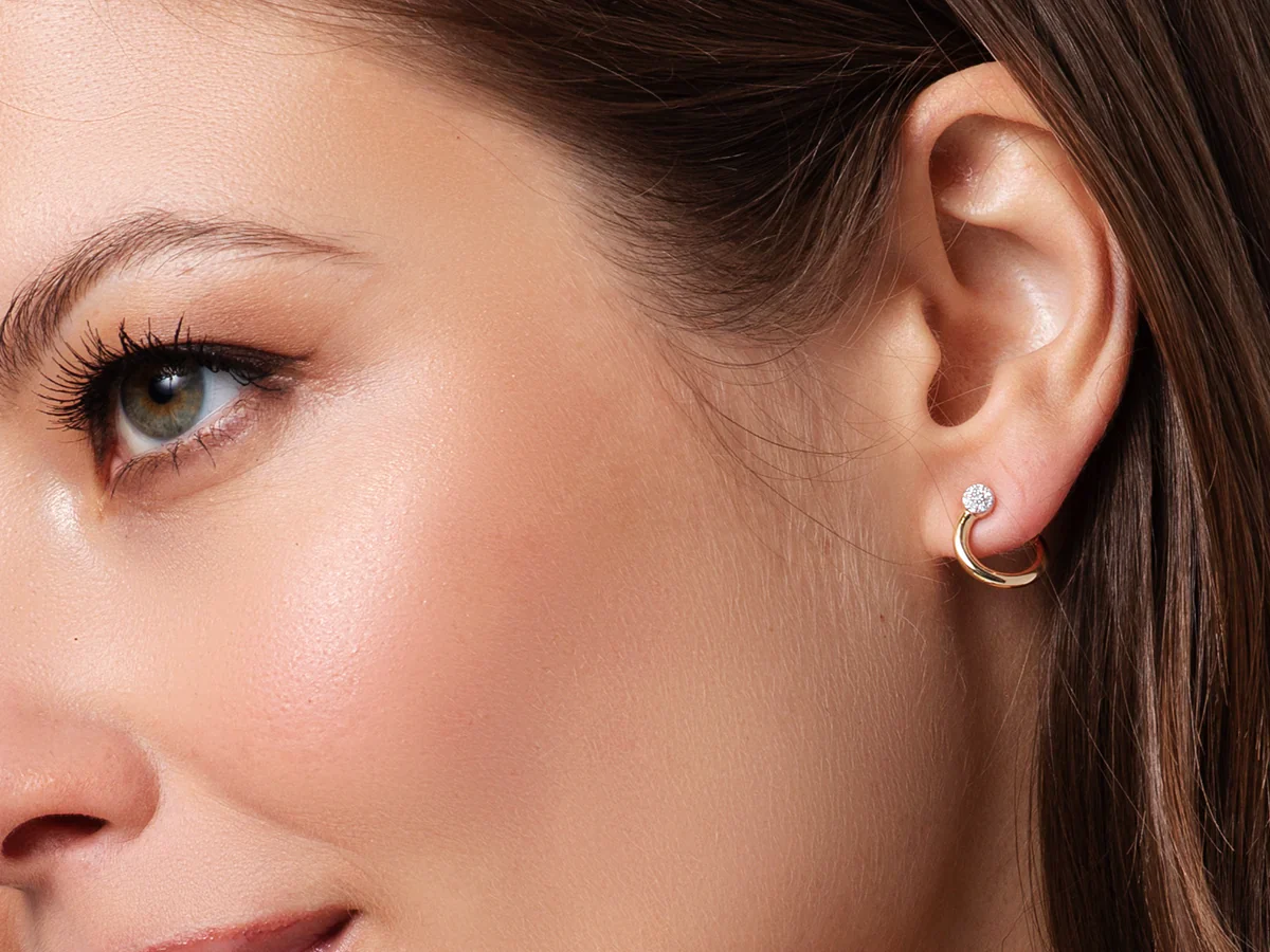 Phillips House 14k Yellow Gold Affair Diamond Earrings - Image 2