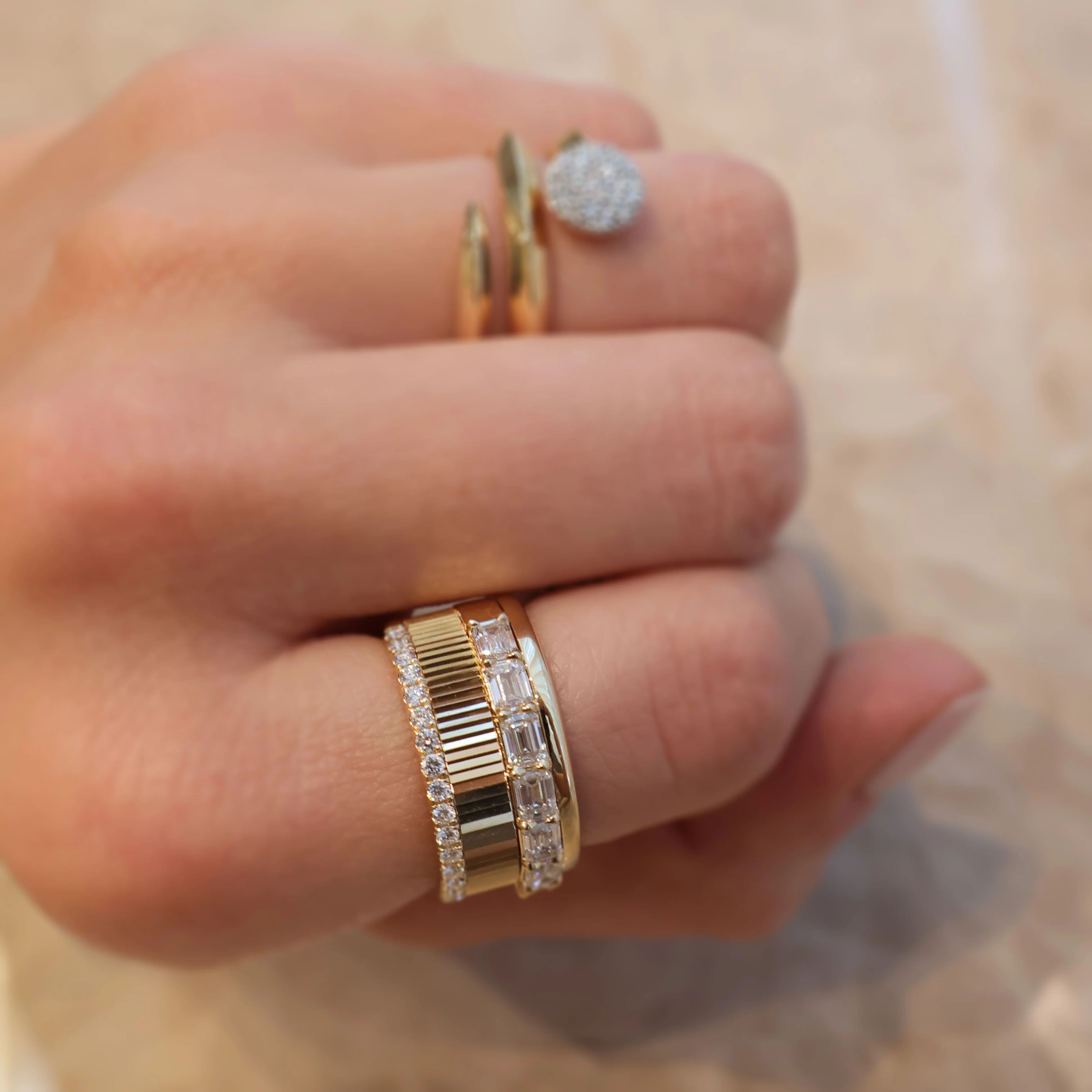 Phillips House 14k Yellow Gold Aura Diamond Ring - Image 2