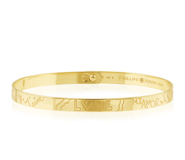 Phillips House 14k Yellow Gold Love Language Bracelet - Image 4