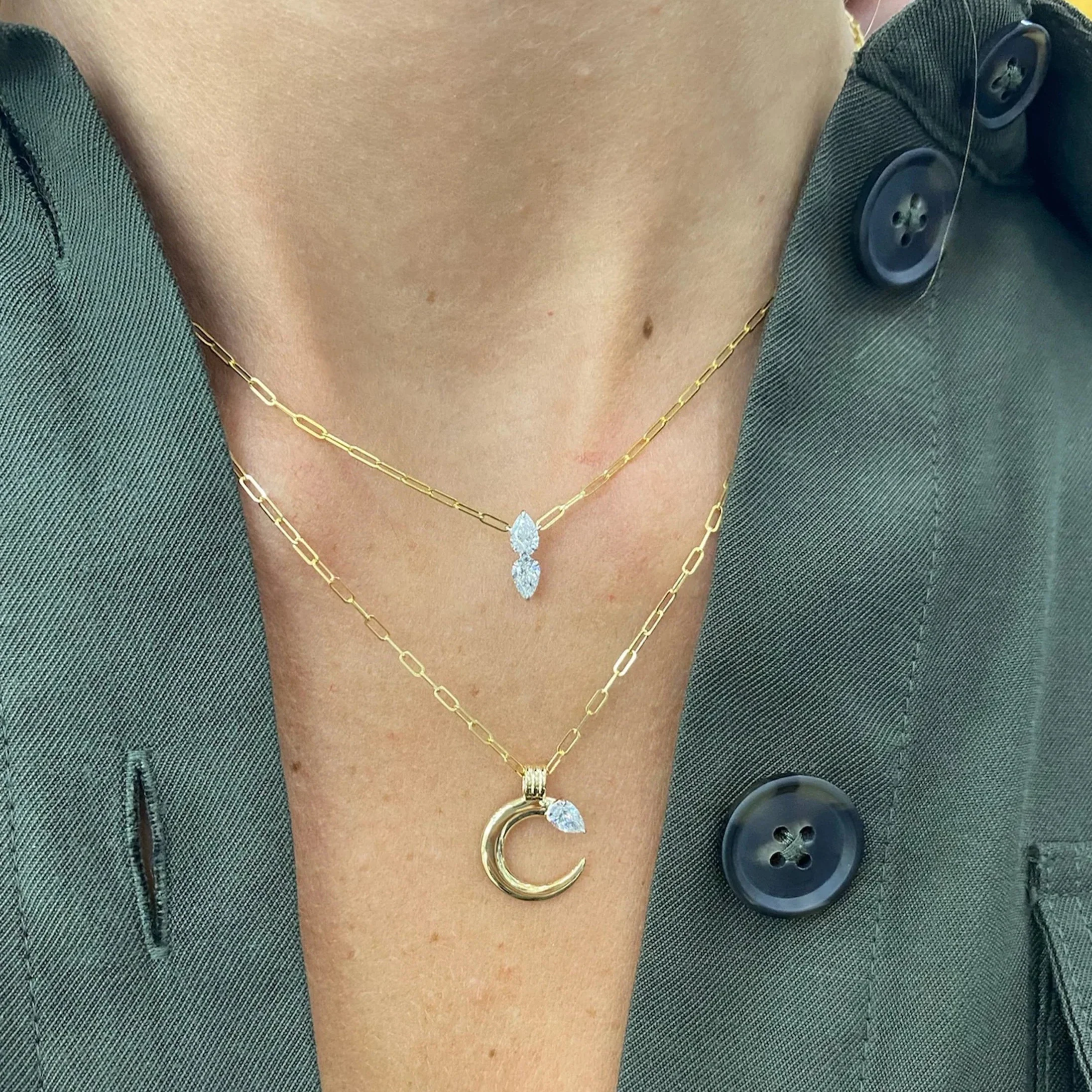 Phillips House 18k Yellow Gold One Of One Diamond Necklace - Image 2